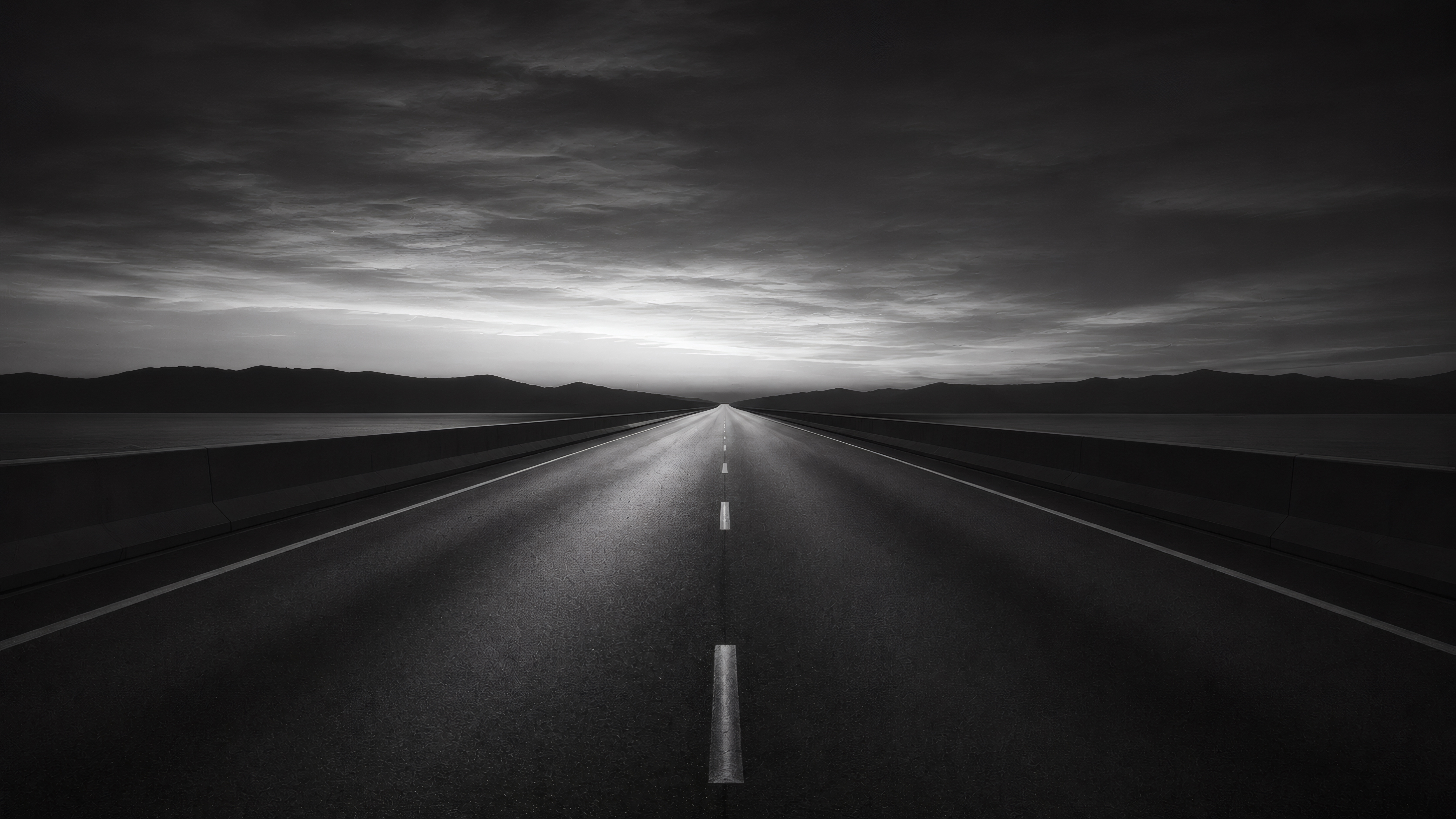 Monochrome Highway wallpaper preview
