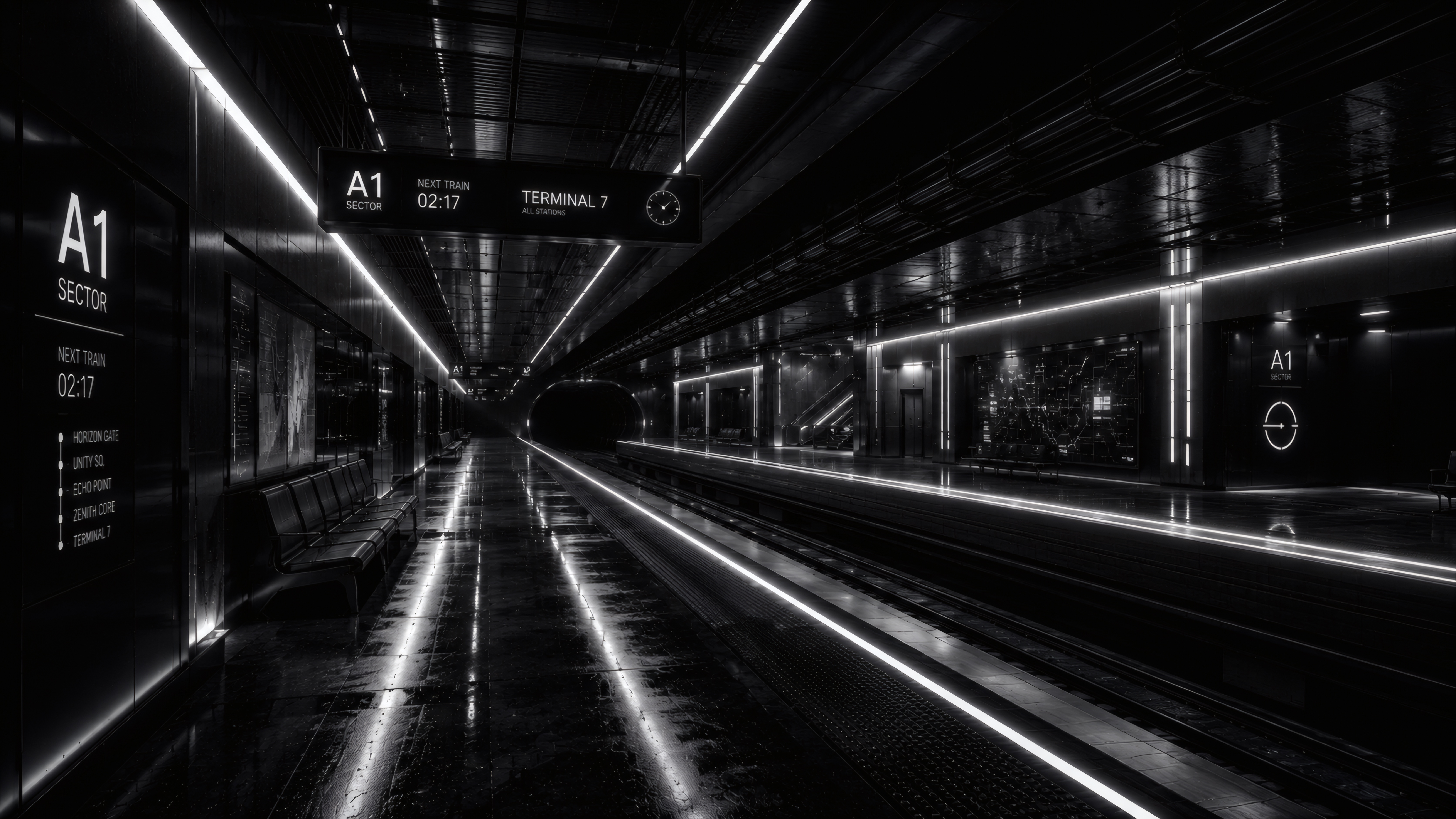 Sector A1: The Cyber Terminal wallpaper preview
