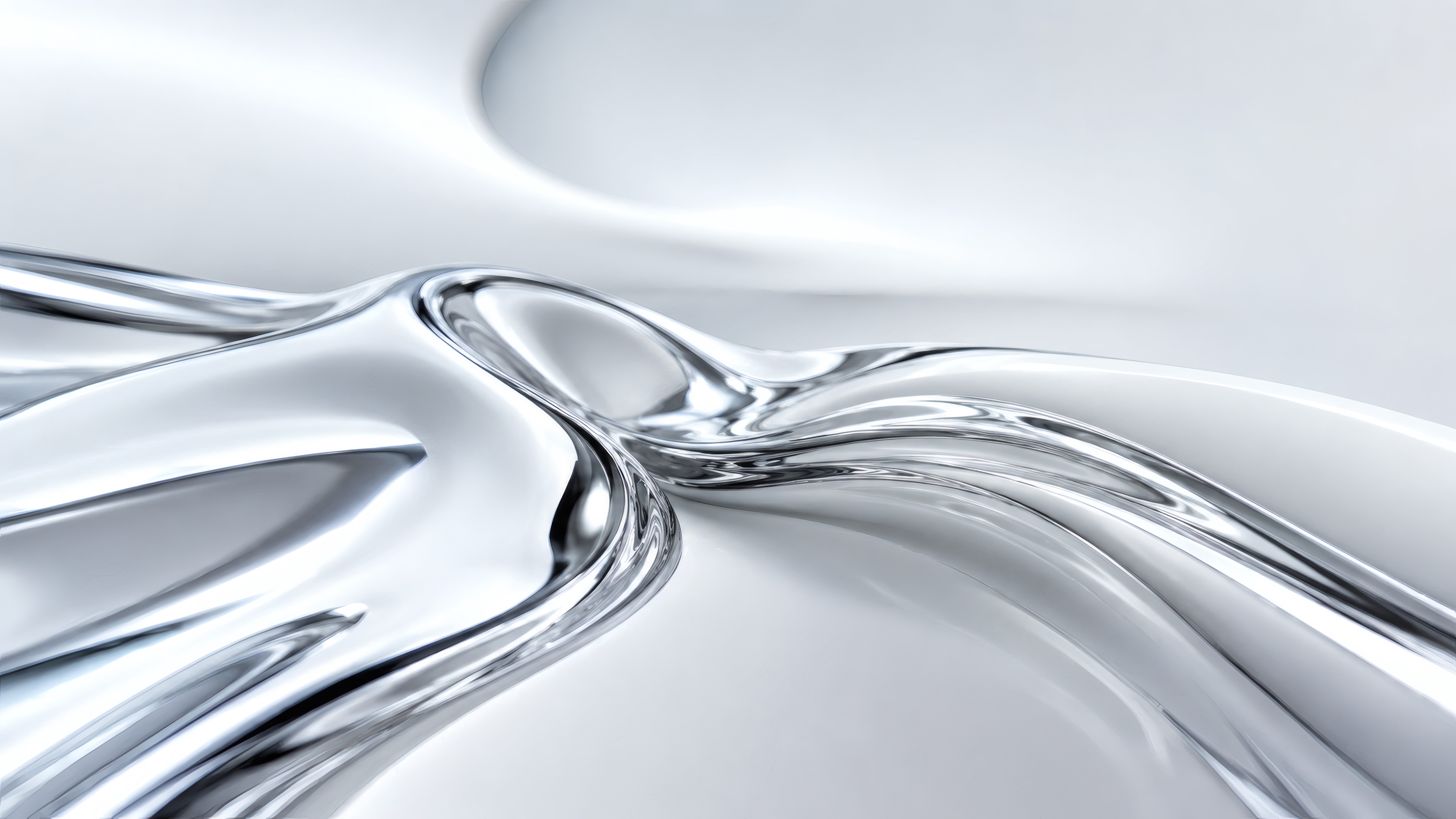 Liquid Silver Waves wallpaper preview