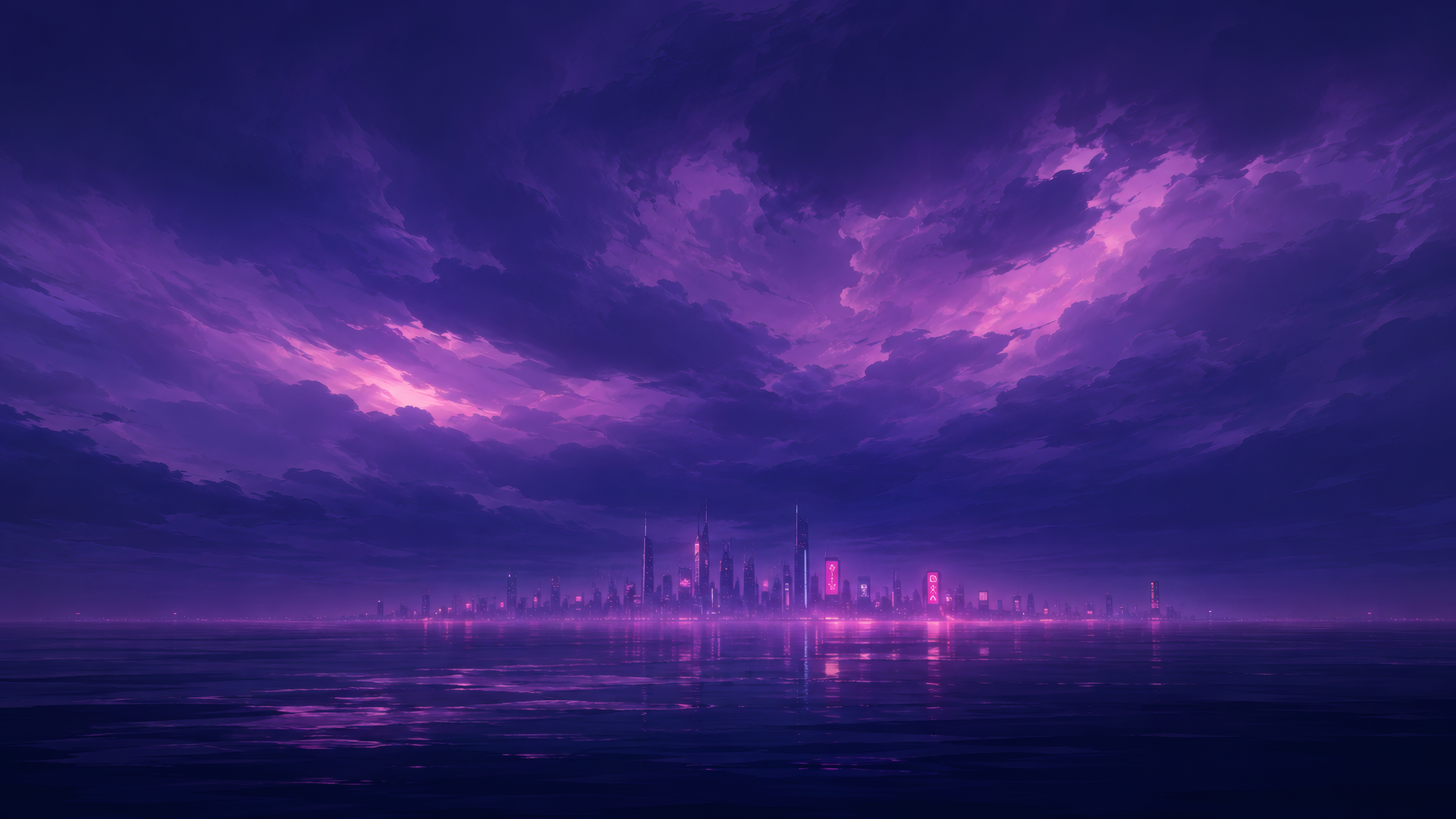 Neon Horizon wallpaper preview