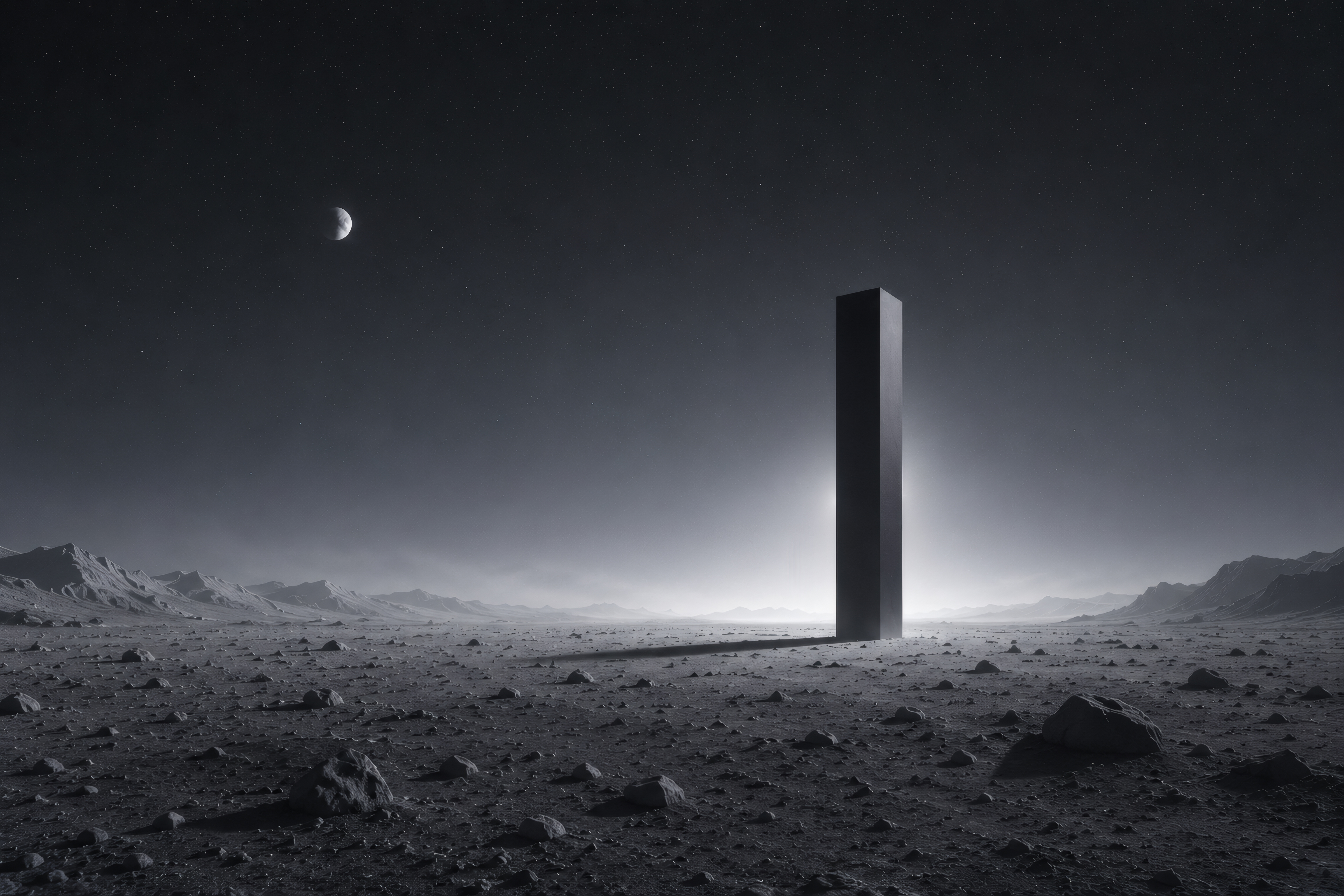 Silent Lunar Monolith wallpaper preview