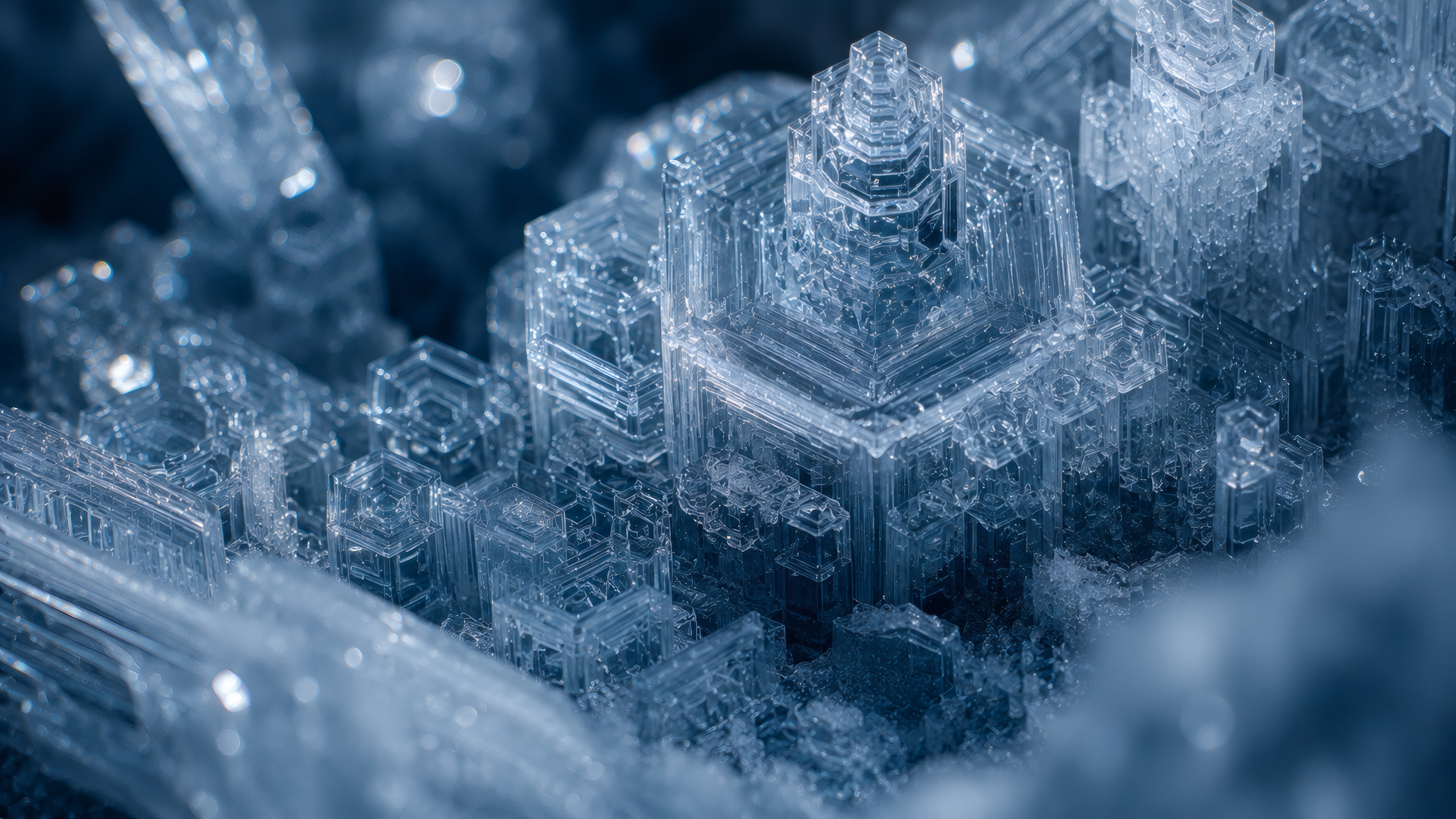 Crystalline Ice Fortress wallpaper preview