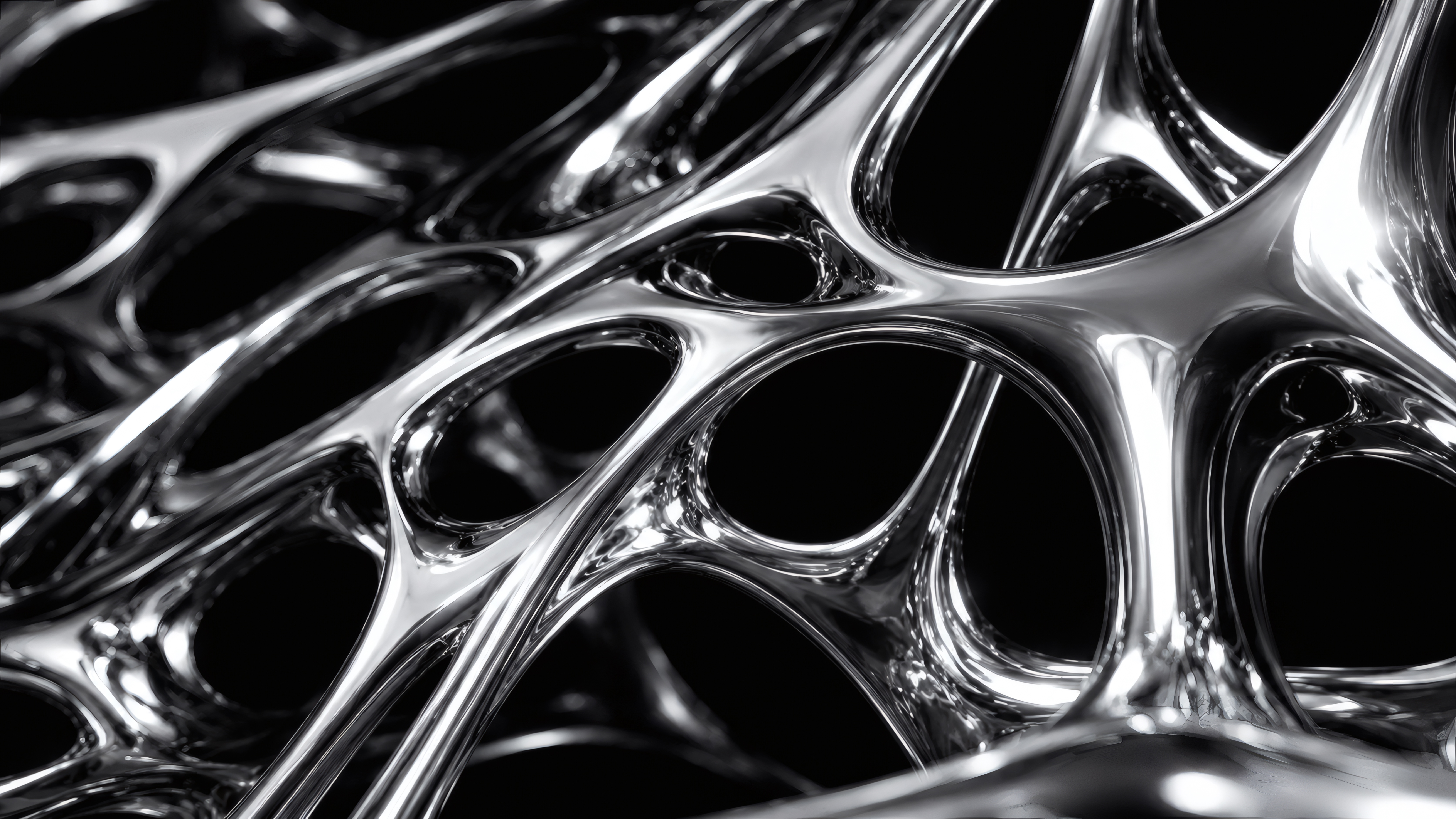 Liquid Chrome Net wallpaper preview