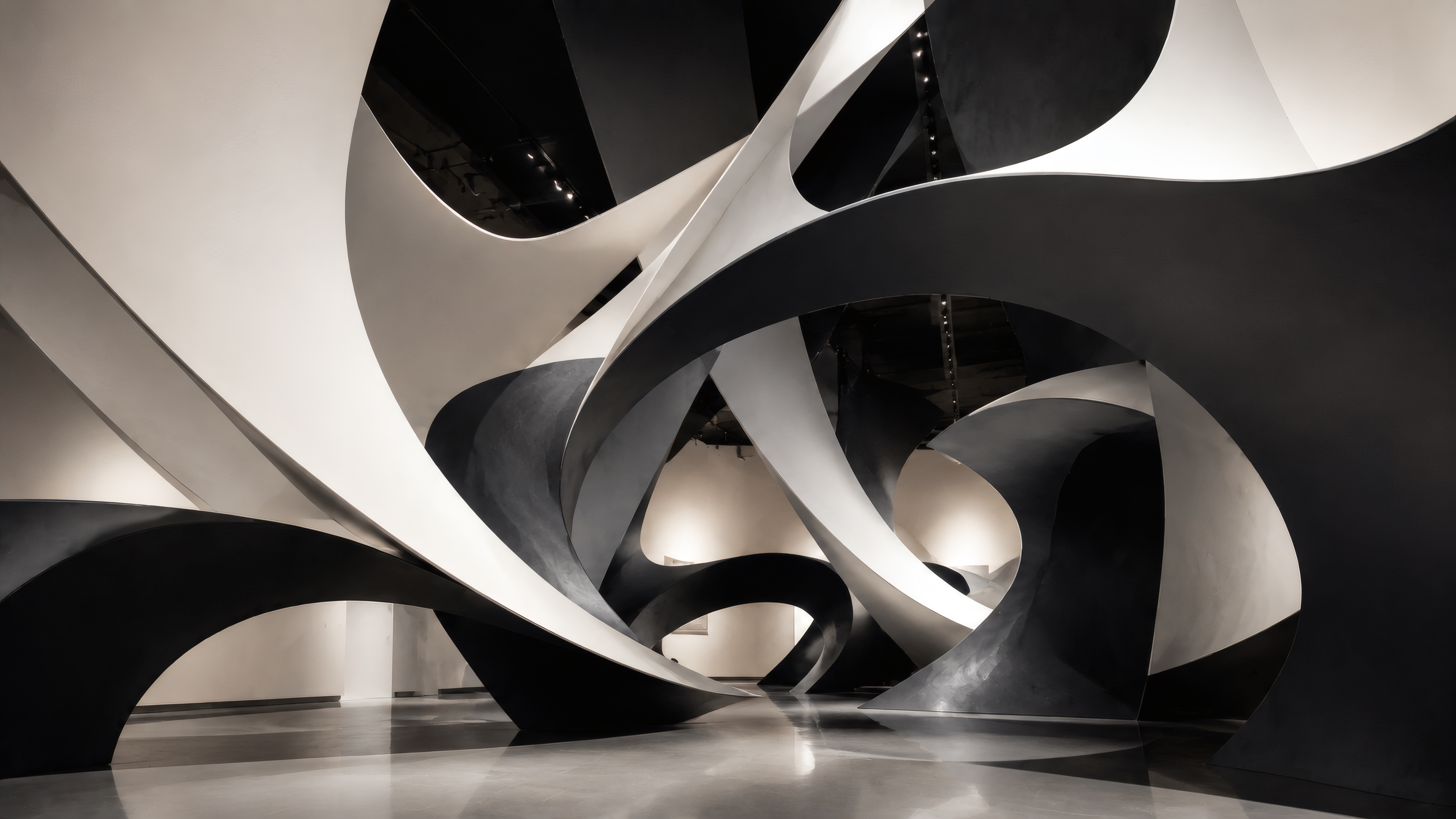 Silvered Curves wallpaper preview