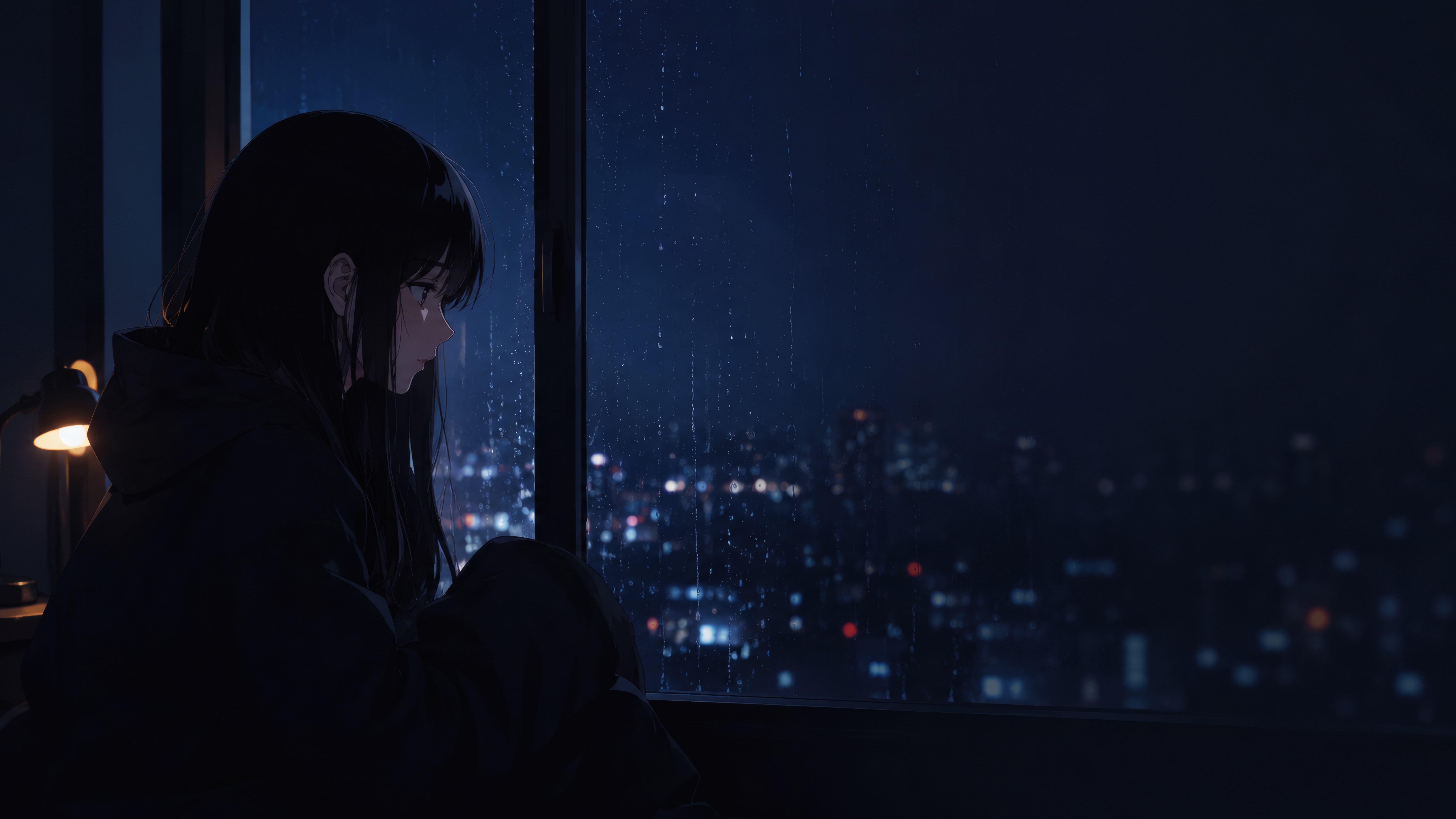 Midnight Raindrops wallpaper preview