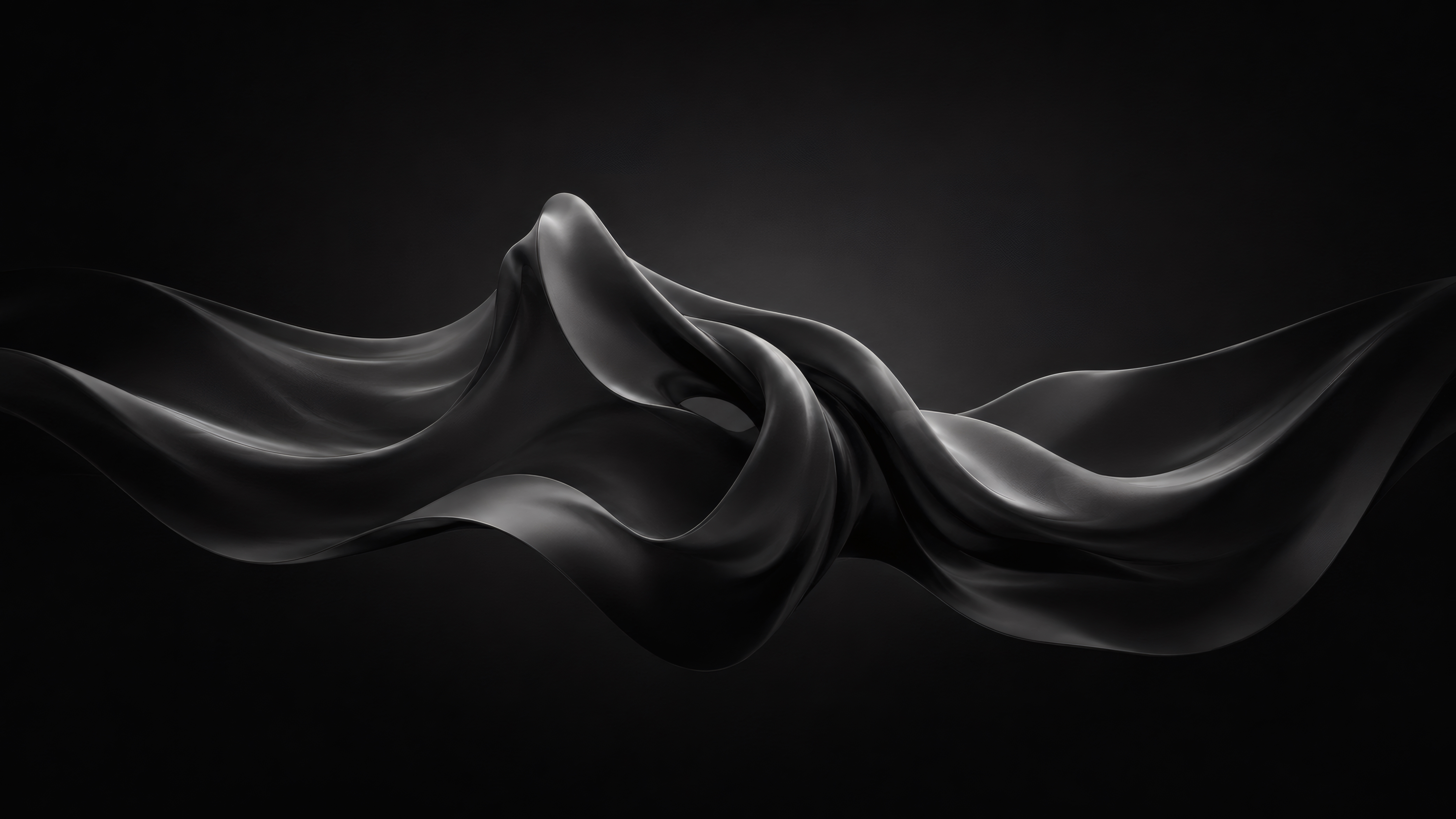 Monochrome Kinetic Ribbon wallpaper preview
