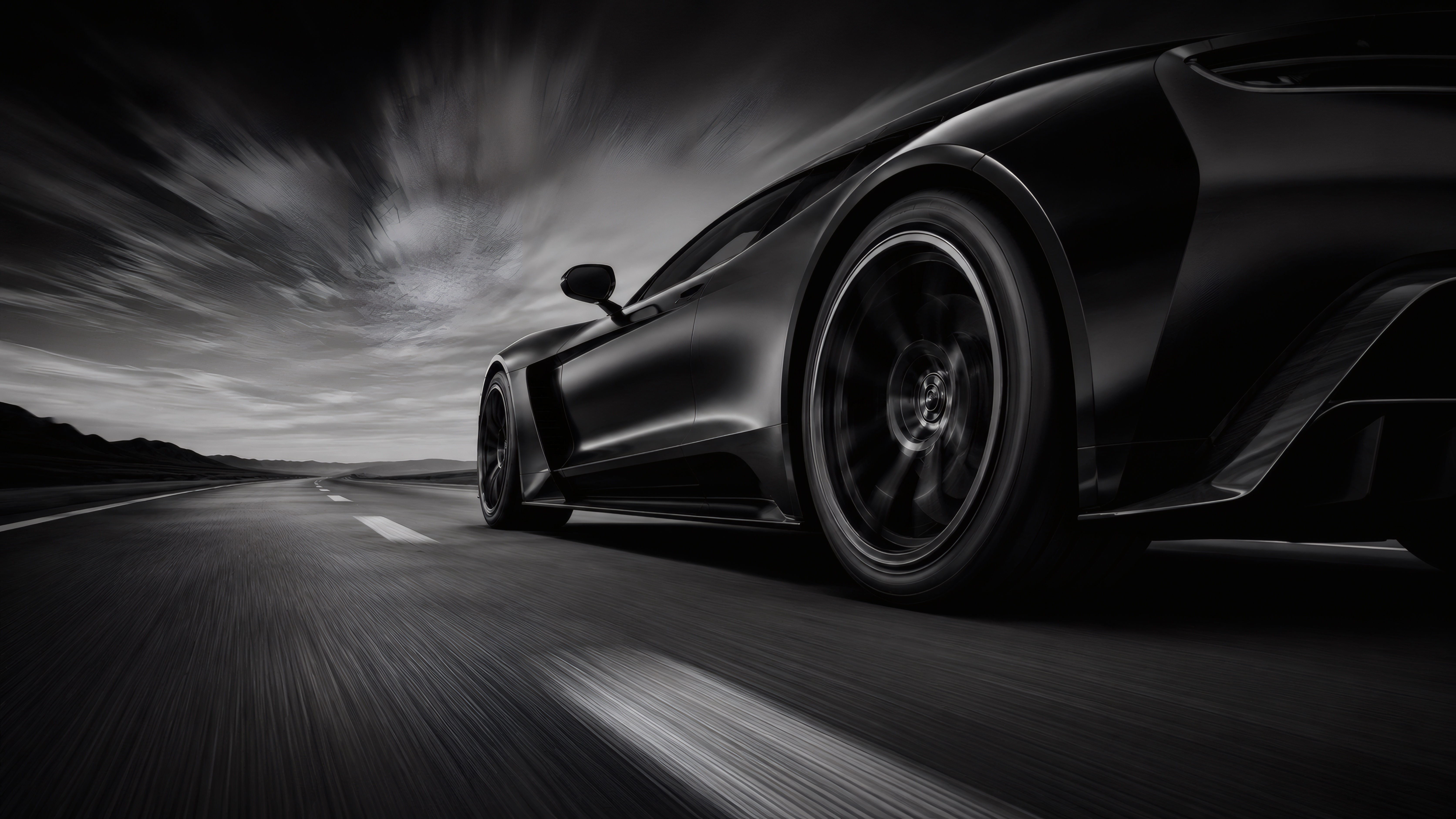 Monochrome Speed wallpaper preview