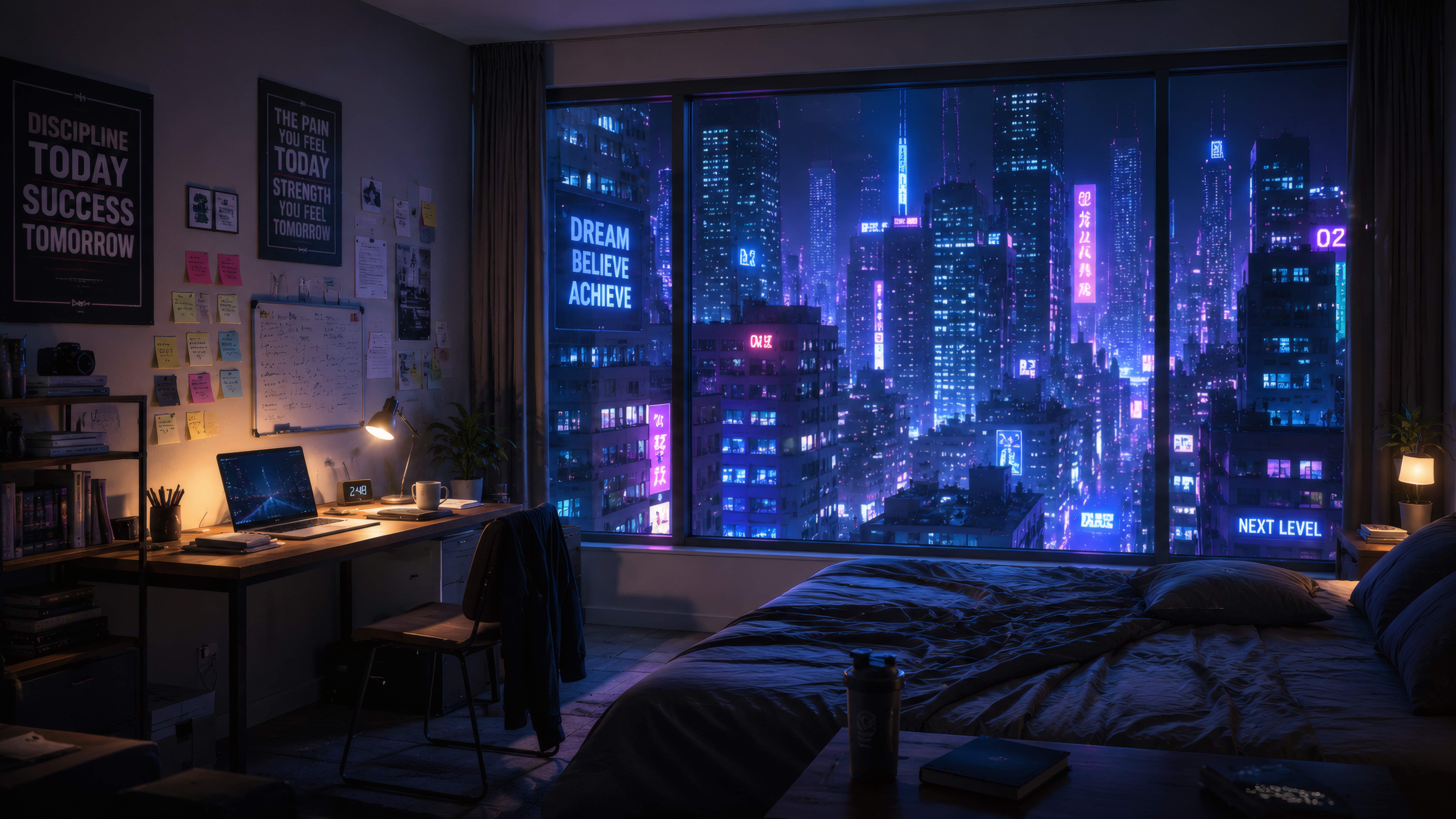 The Cyber-Creator's Room wallpaper preview
