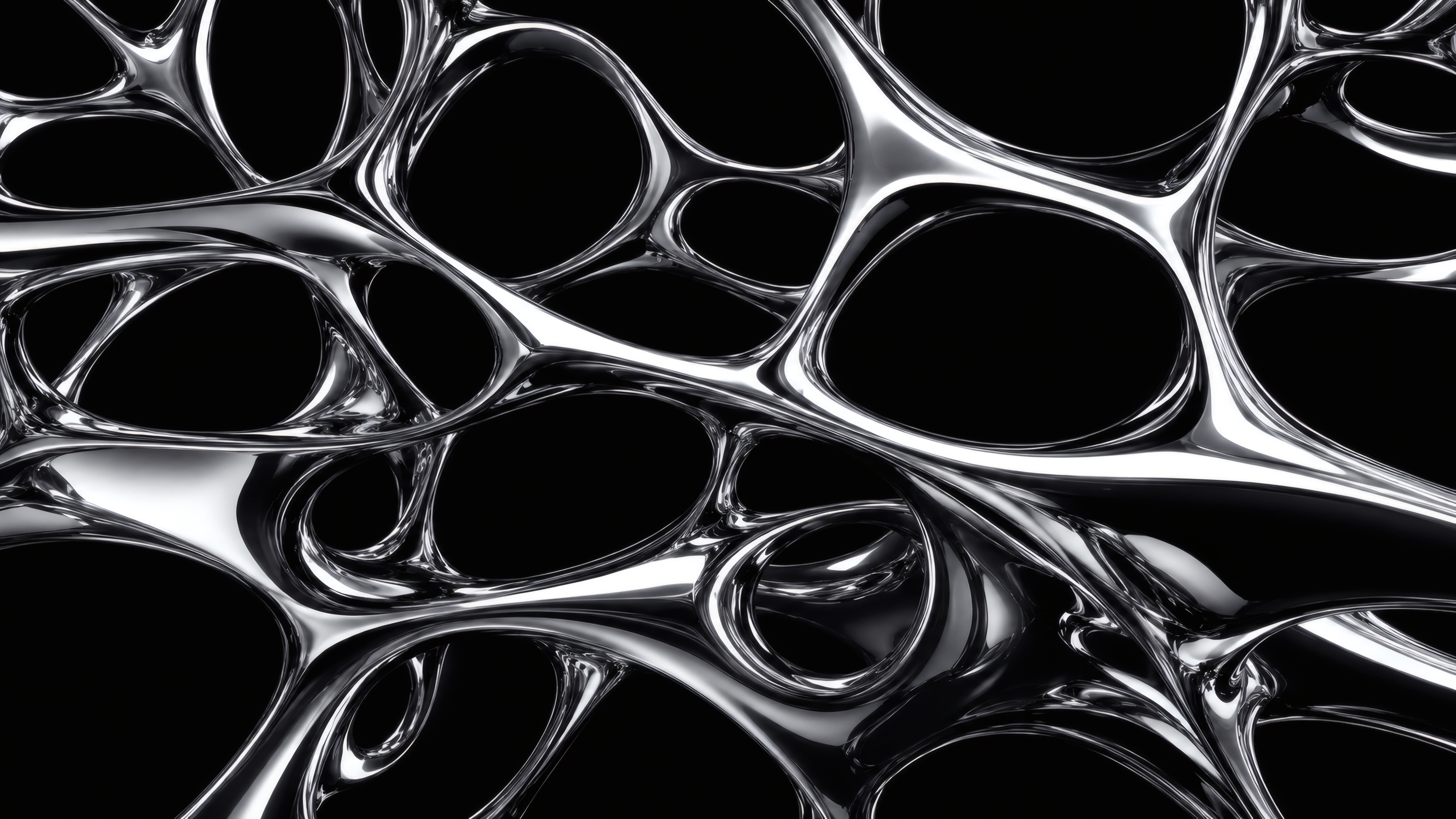 Liquid Chrome Lattice wallpaper preview