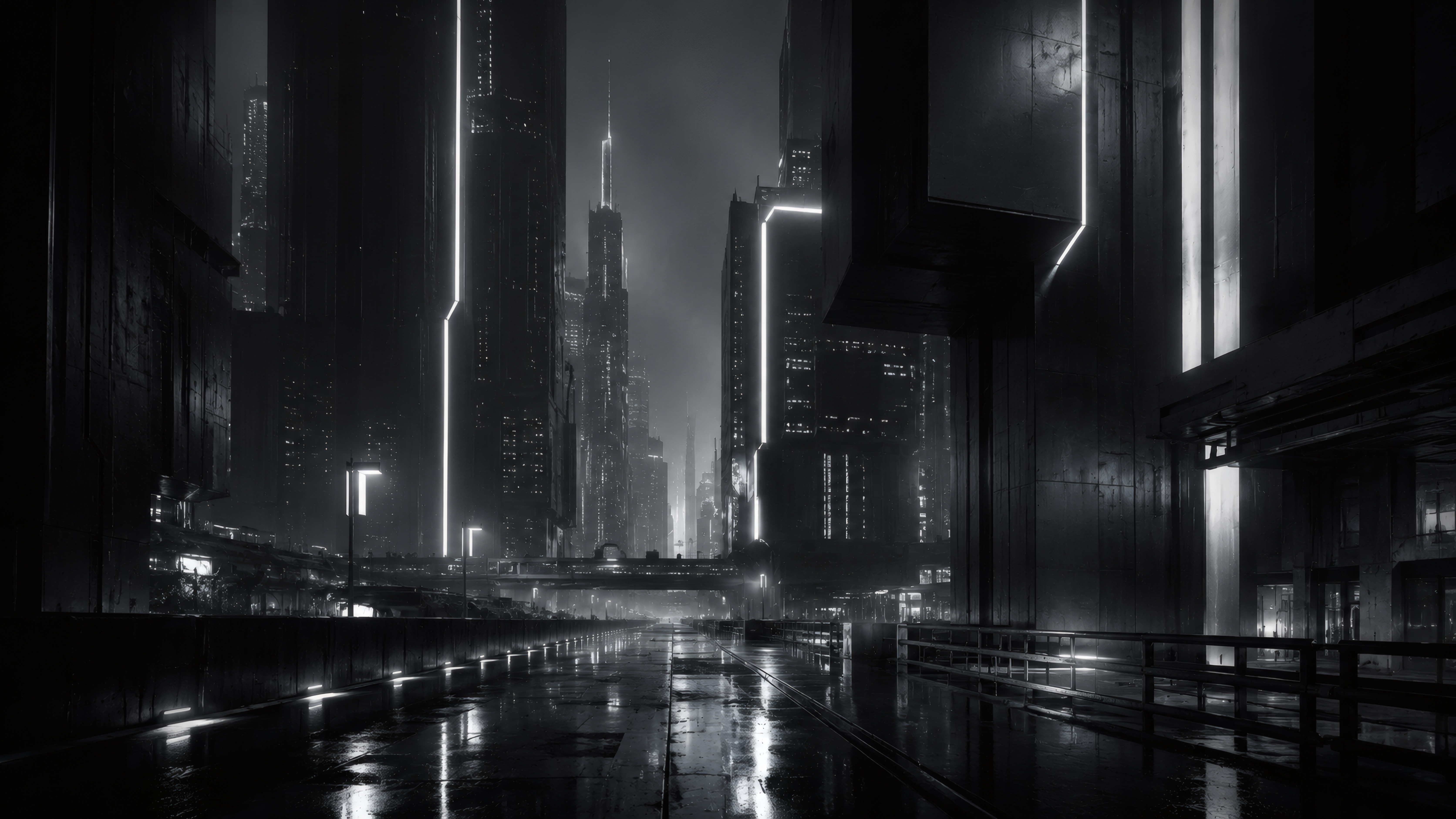 The Monochrome Grid wallpaper preview