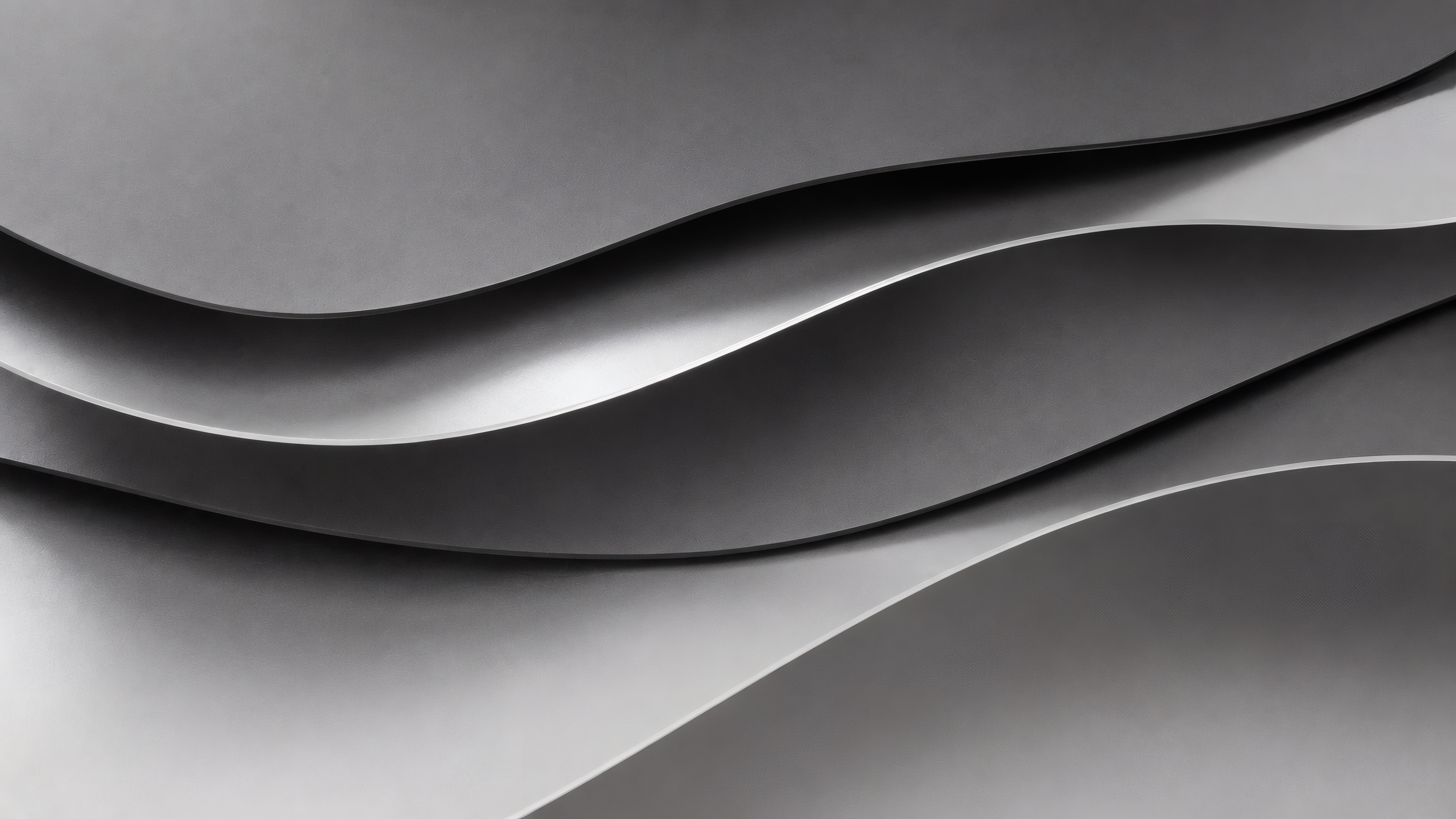Metallic Silver Waves wallpaper preview
