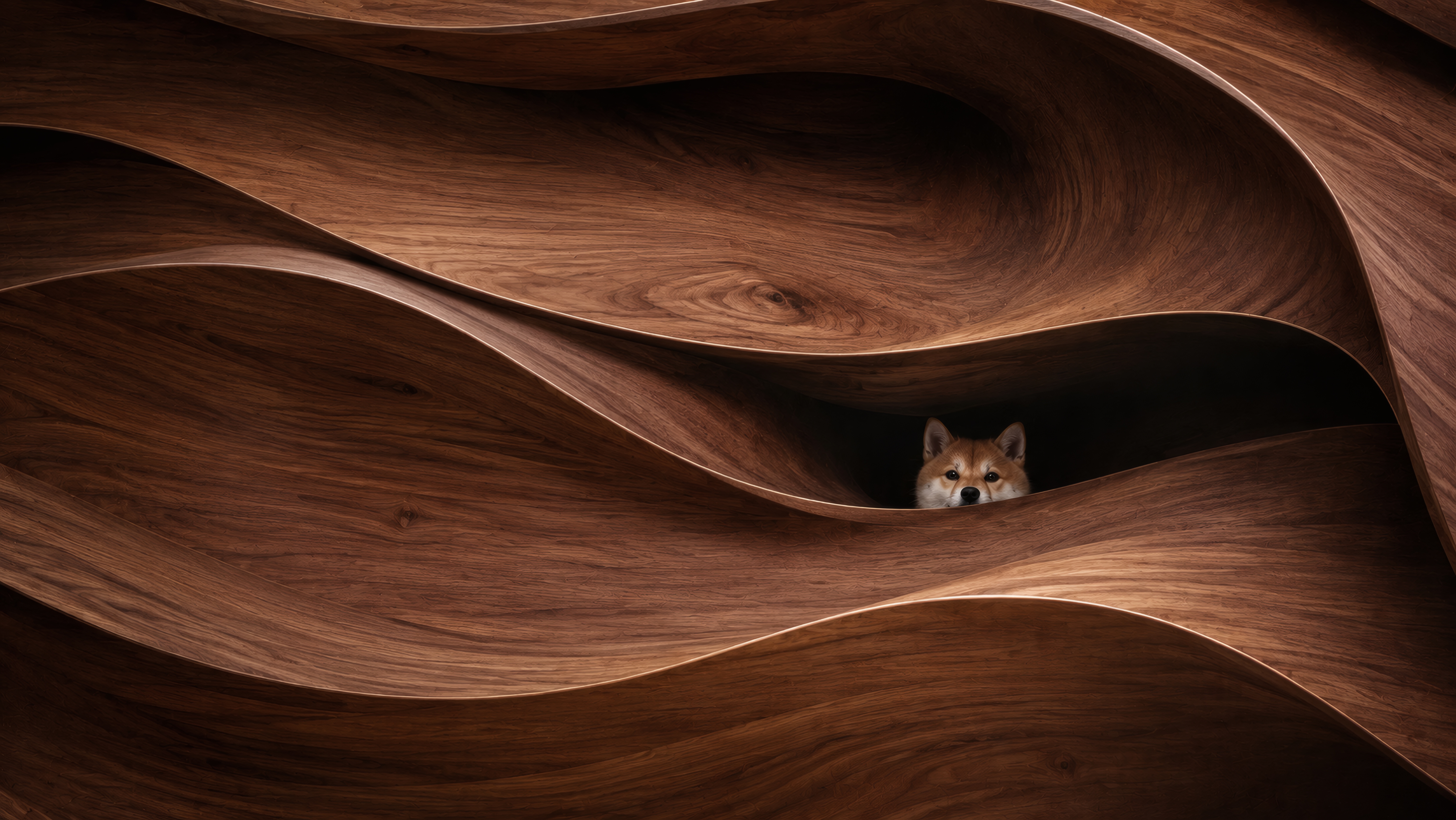 The Dog in the Woodwork wallpaper preview