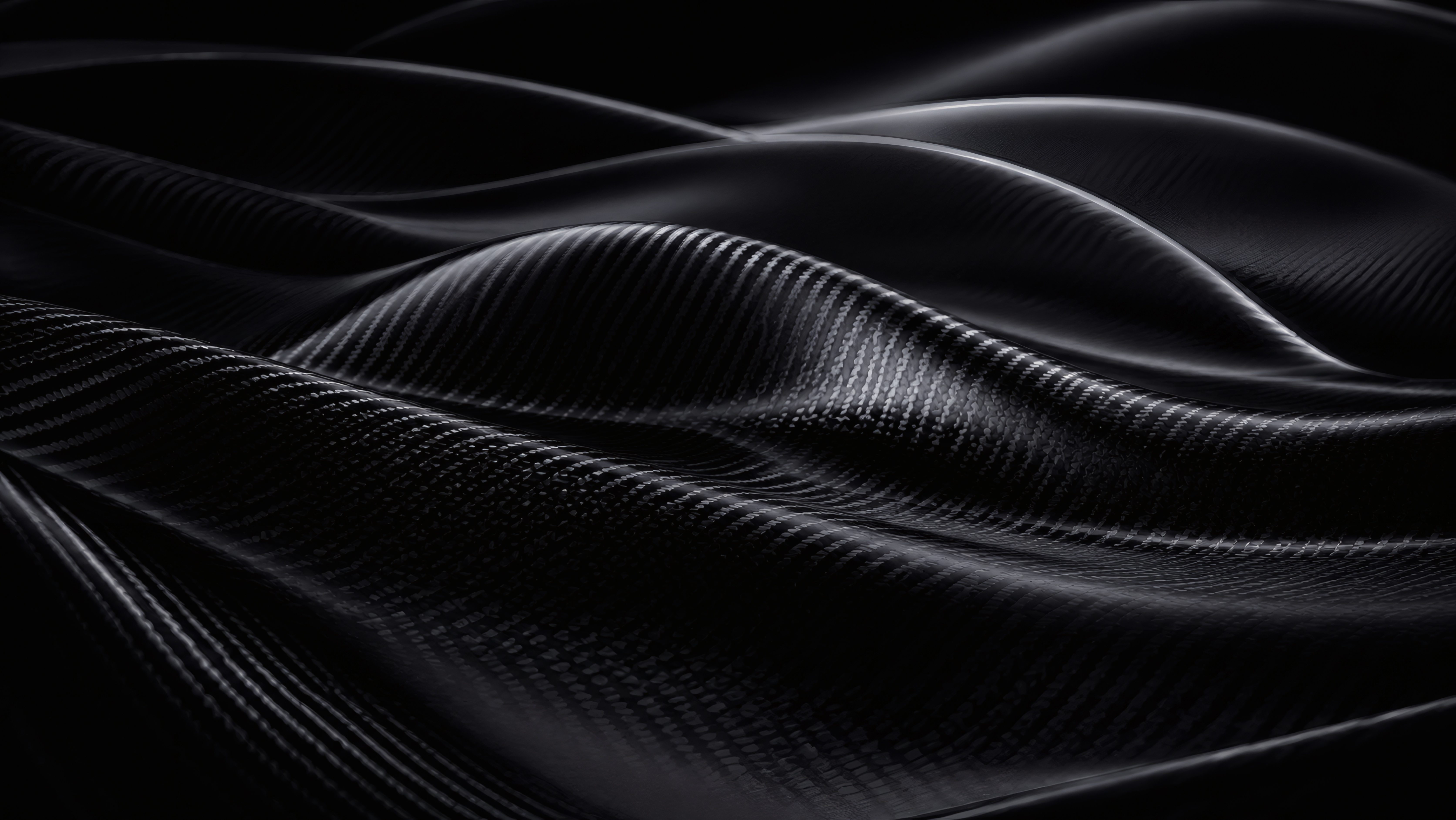 Dark Carbon Waves wallpaper preview