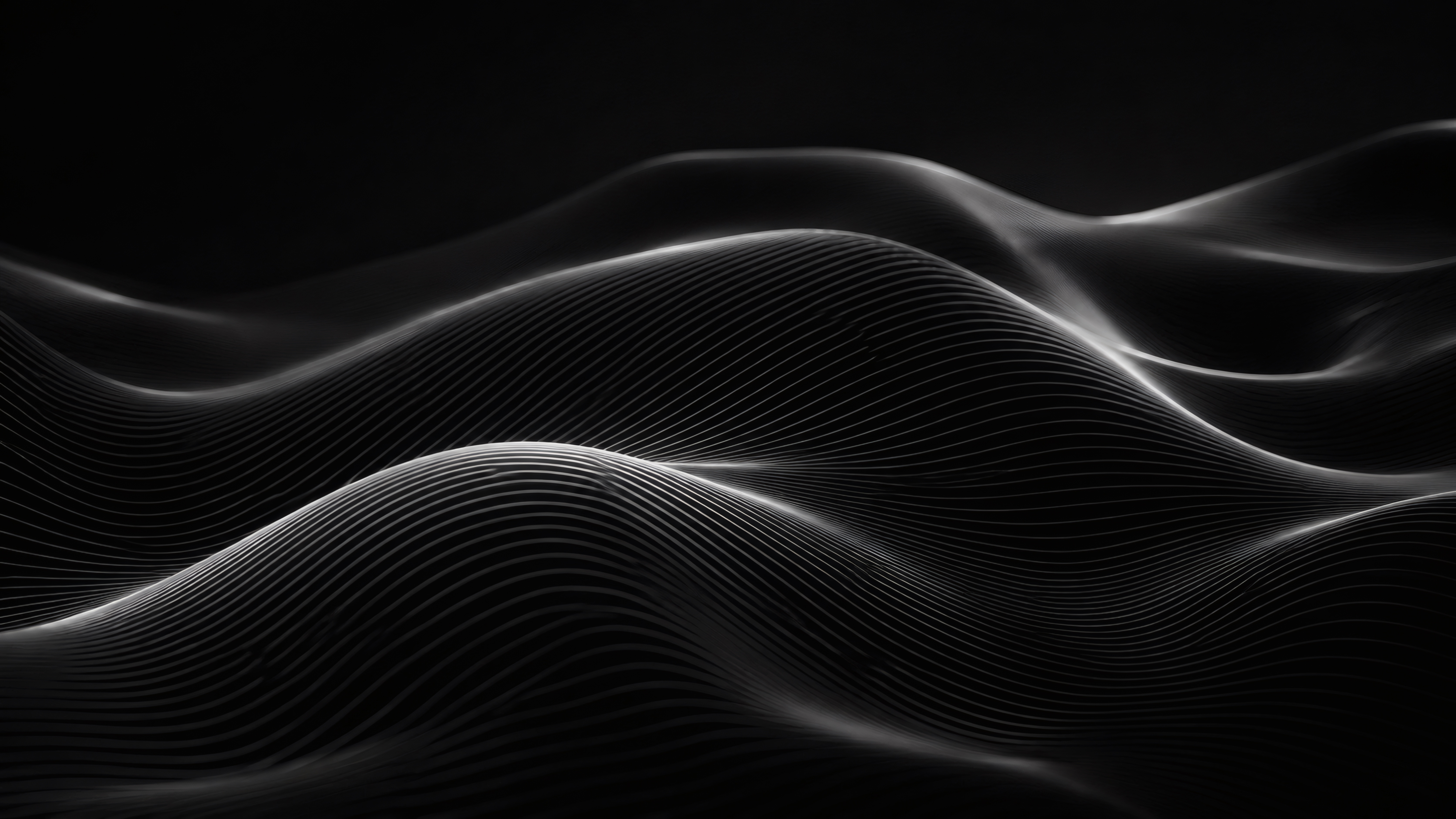 Dark Monolithic Waves wallpaper preview