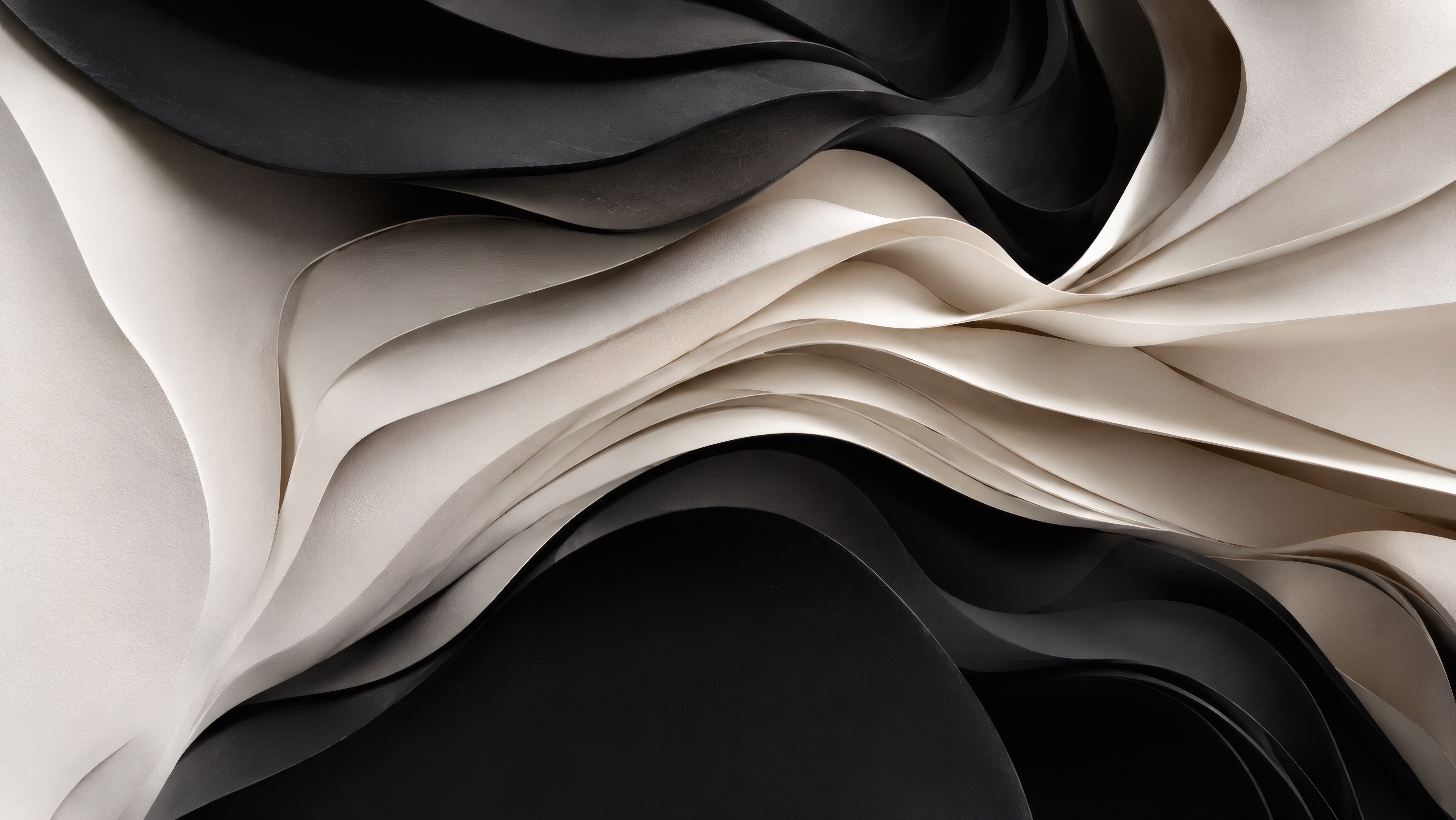 Monochrome Organic Waves wallpaper preview