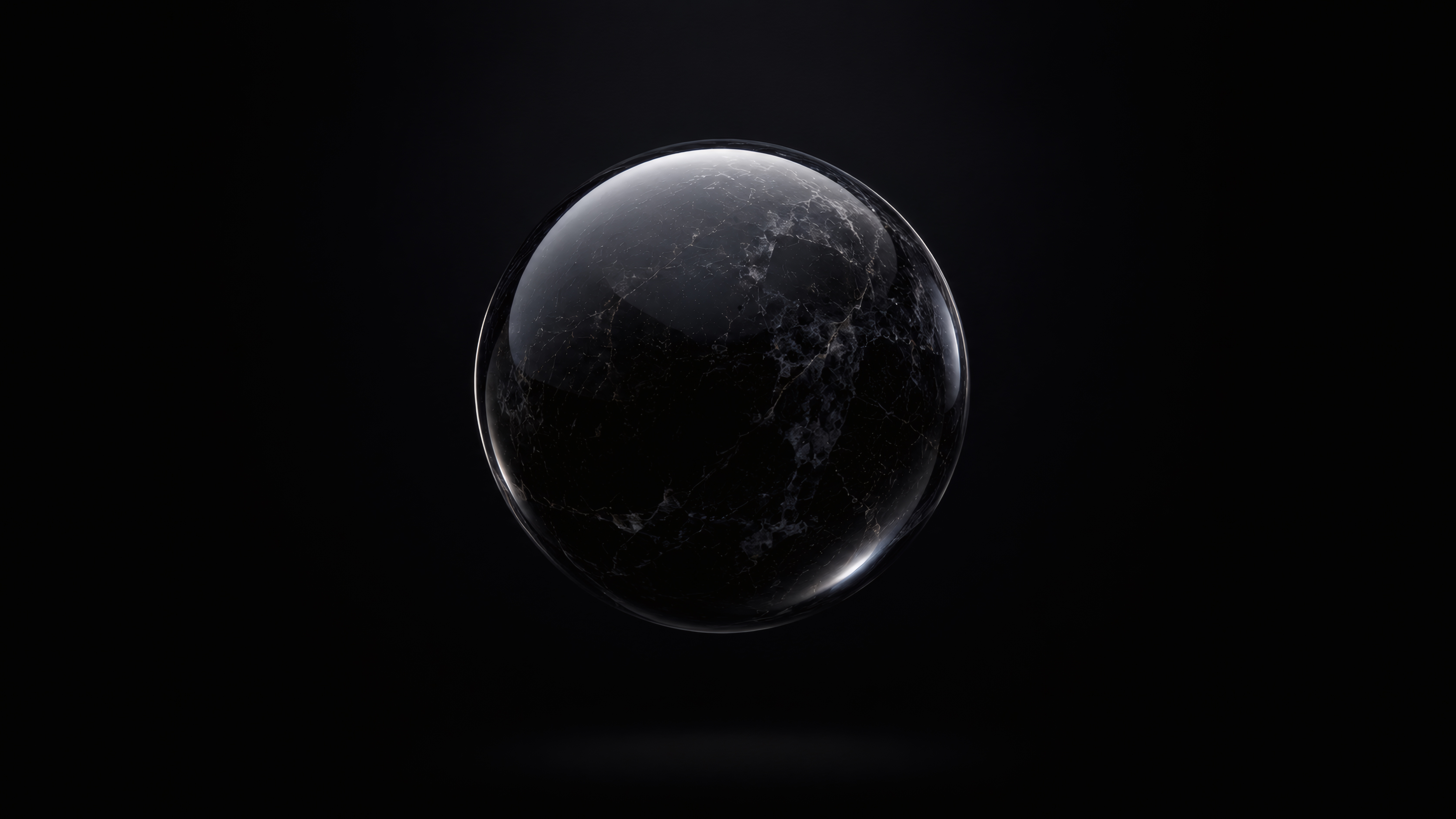 Dark Marble Orb wallpaper preview