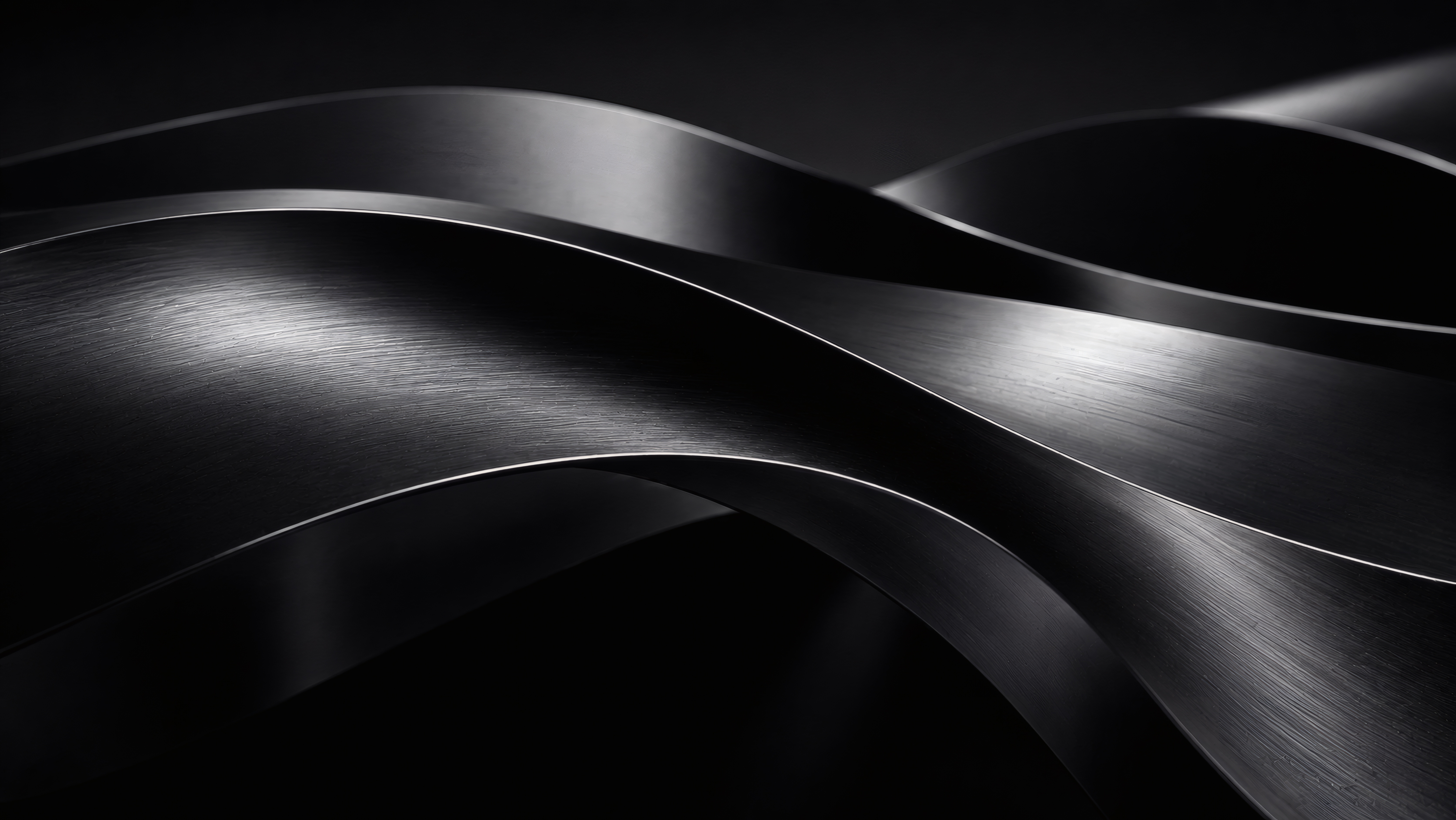 Sleek Metallic Ribbon wallpaper preview