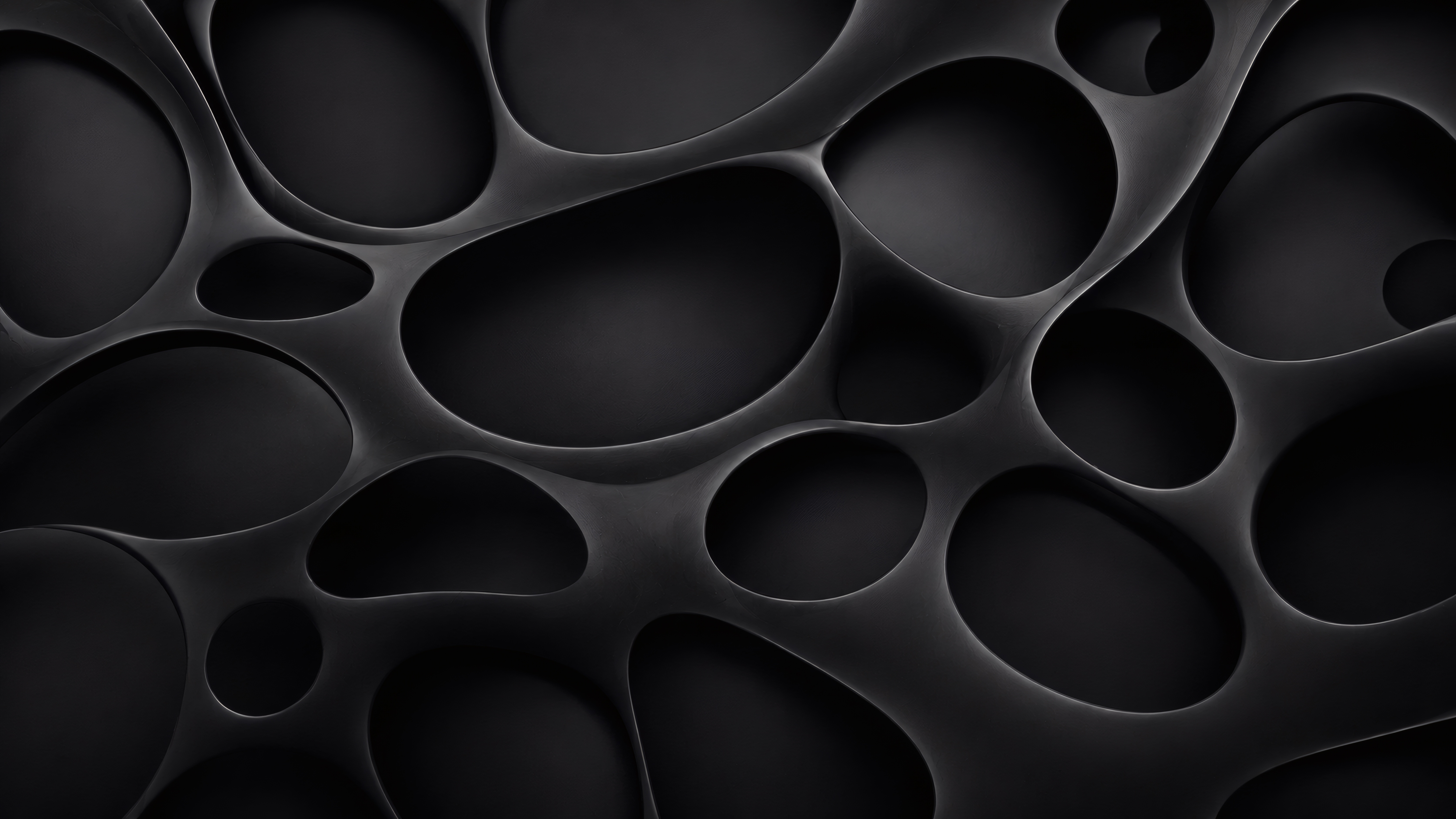 Black Voronoi Grid wallpaper preview