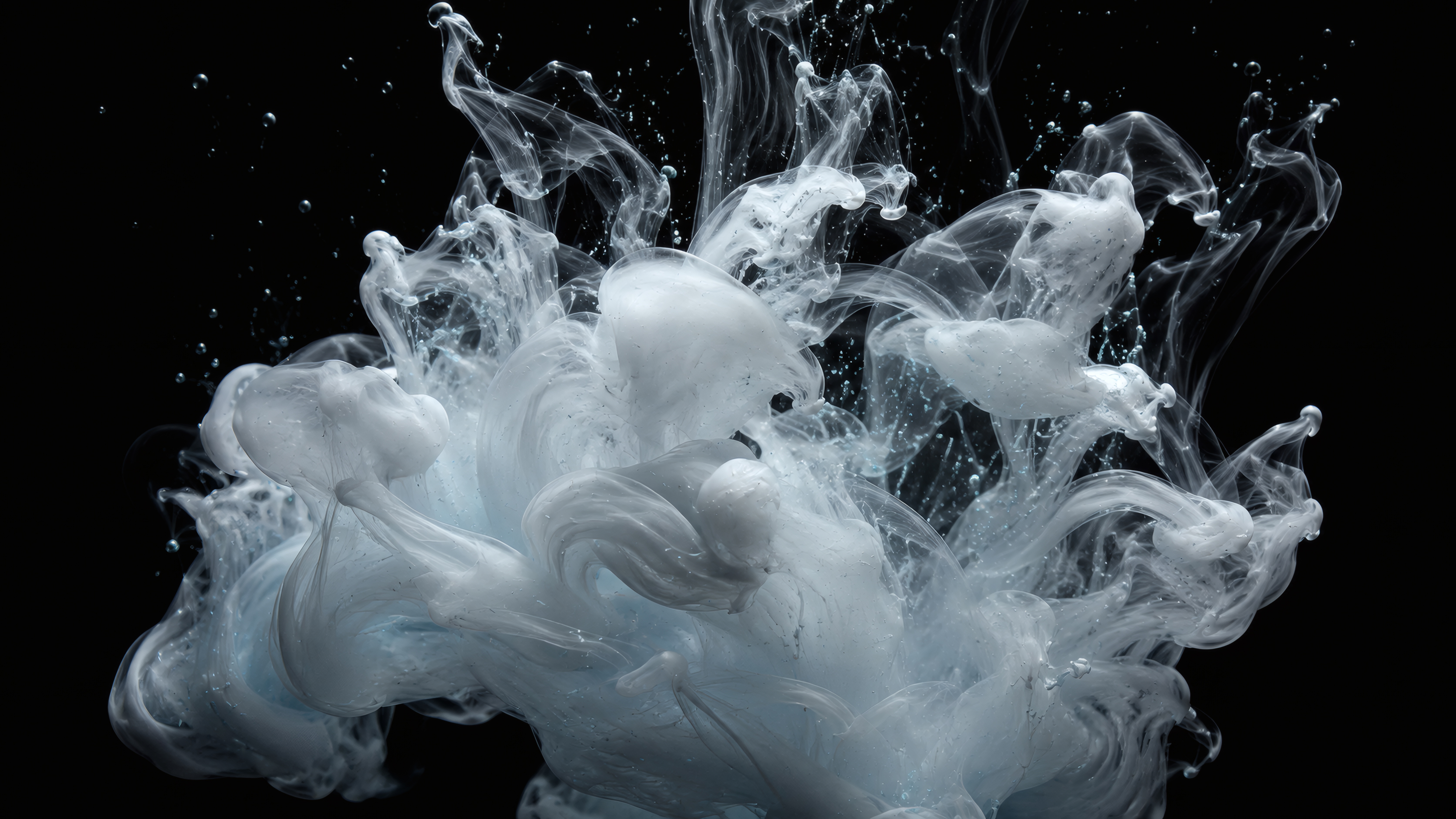 White Ink Splash wallpaper preview