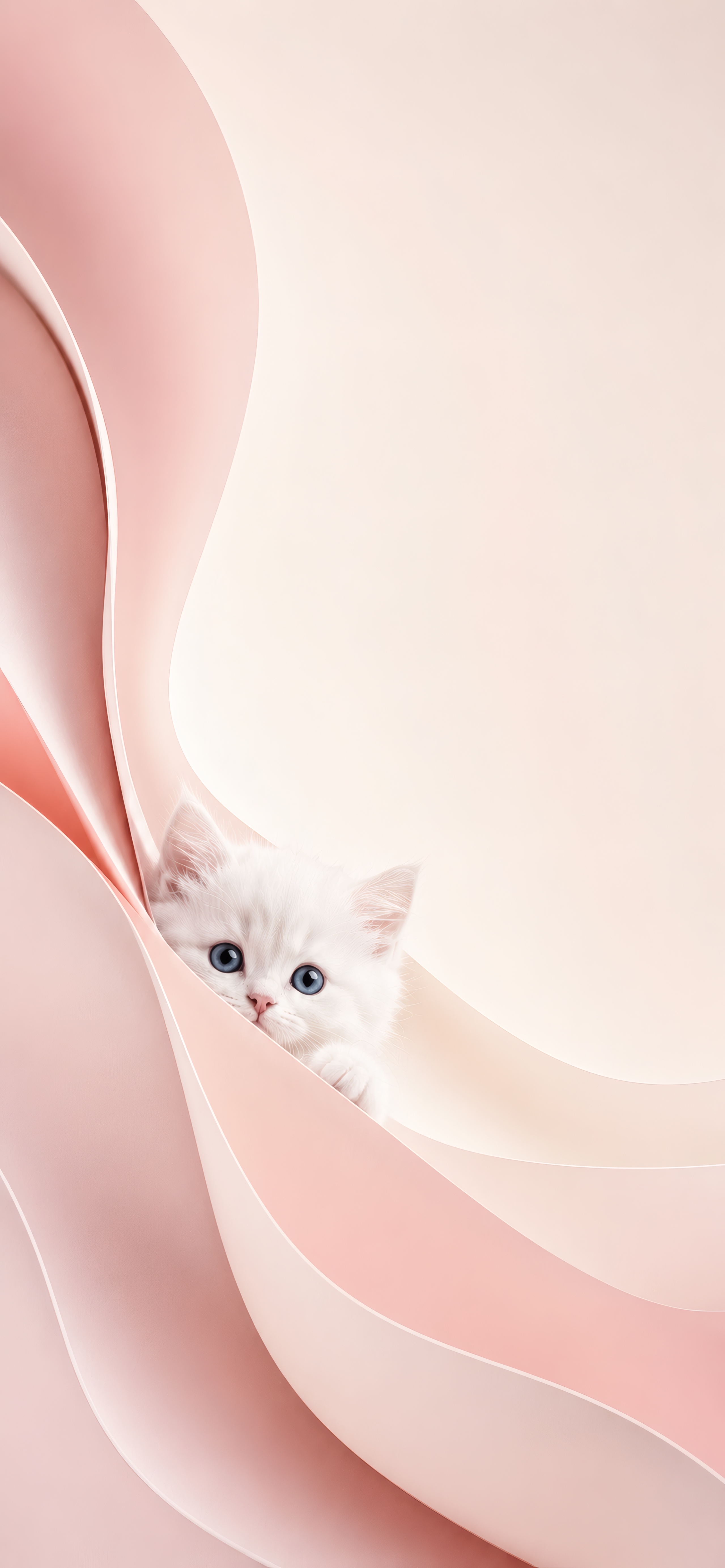 A Curious Gaze in Pastel Waves wallpaper preview