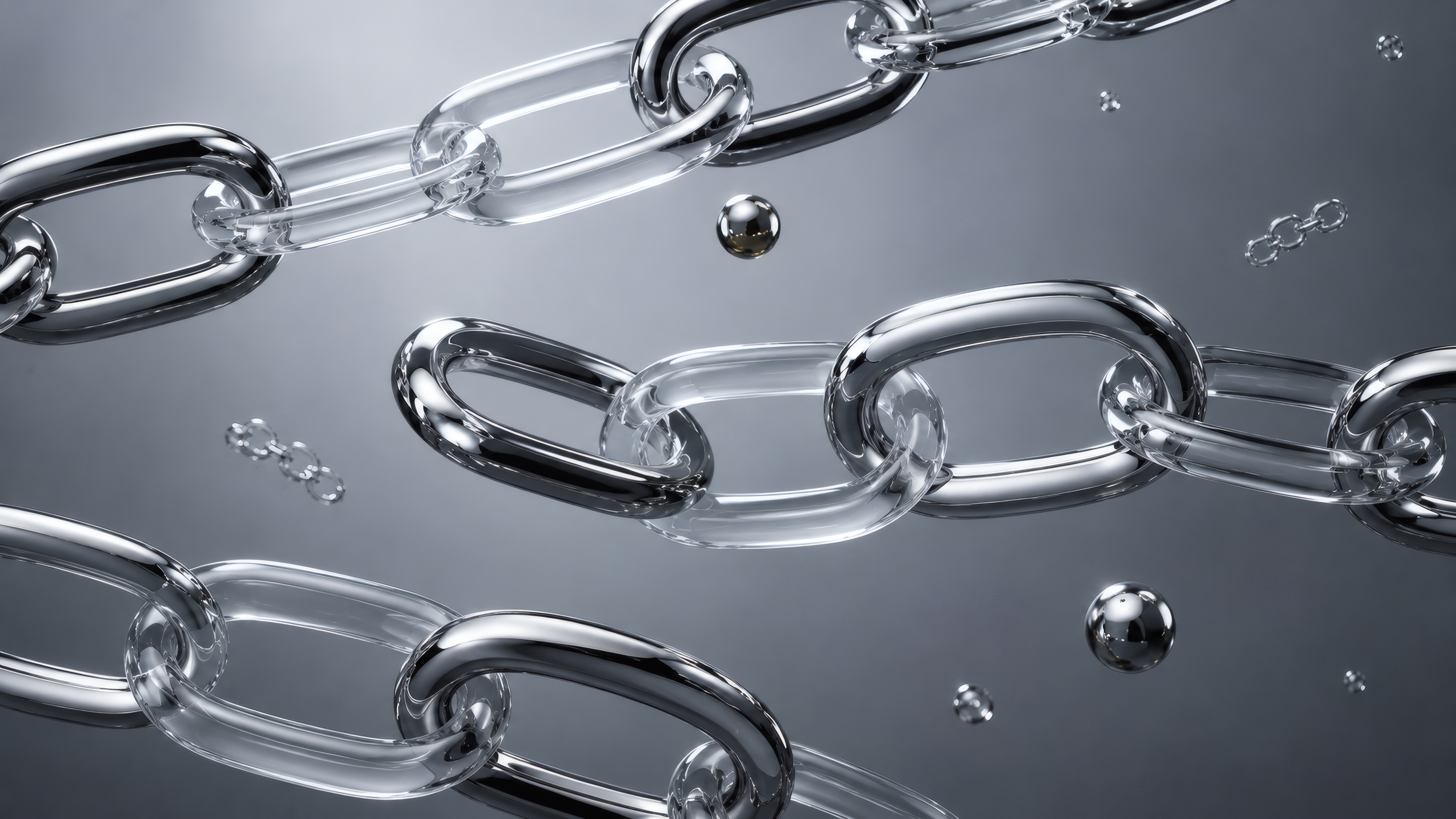 Chrome and Glass Chains wallpaper preview