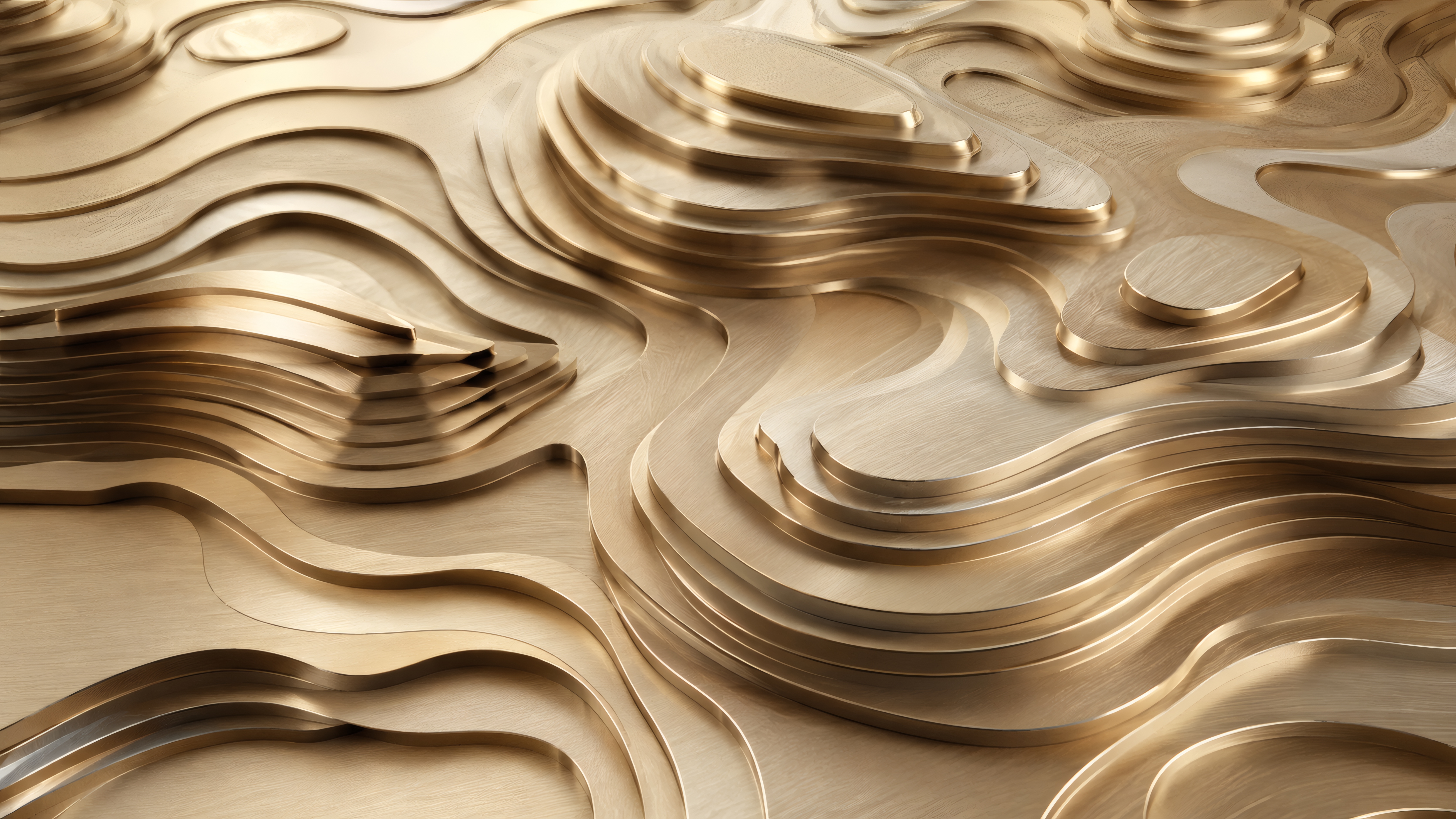 Golden Layers wallpaper preview