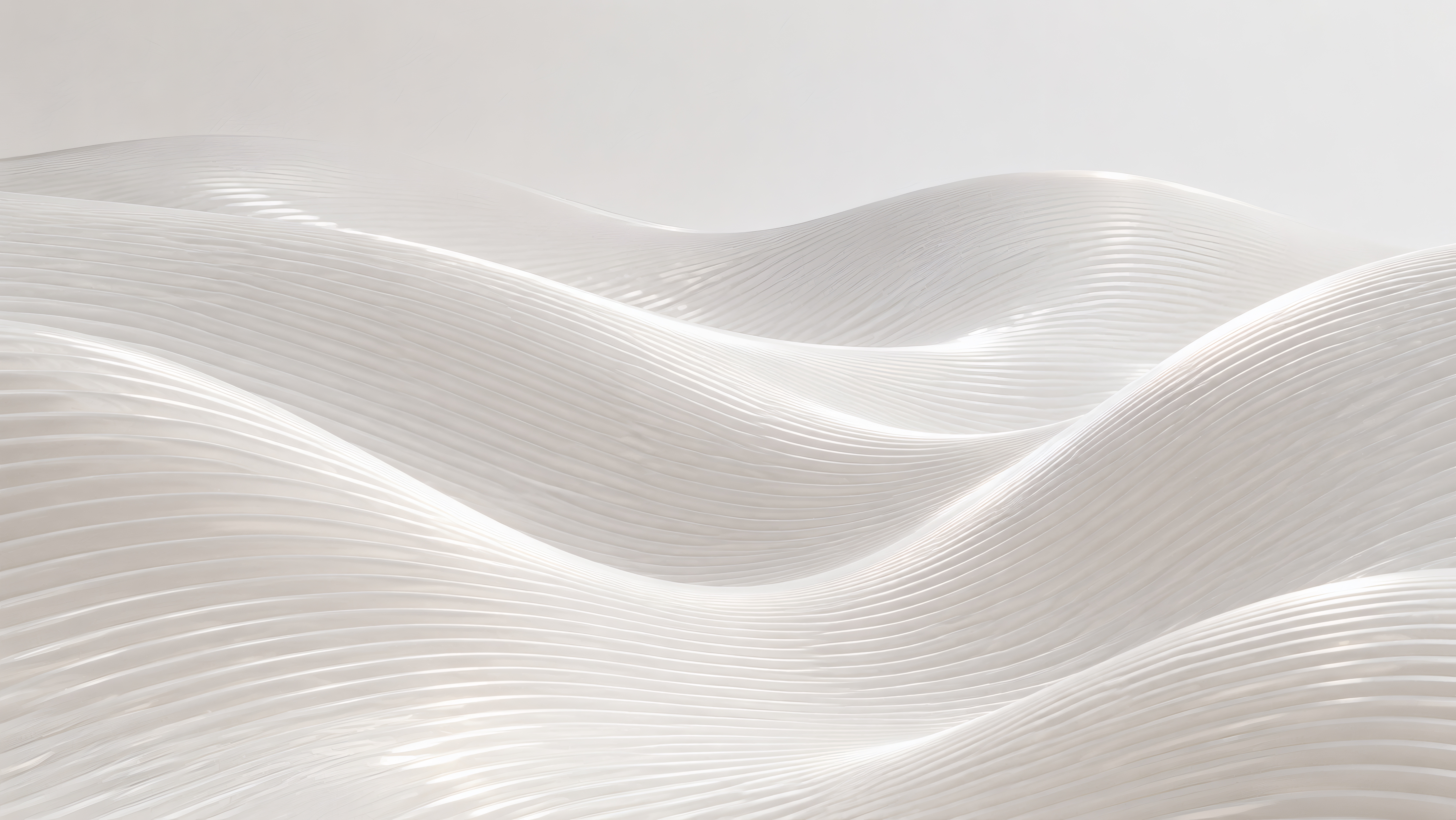 Glossy White Waves wallpaper preview