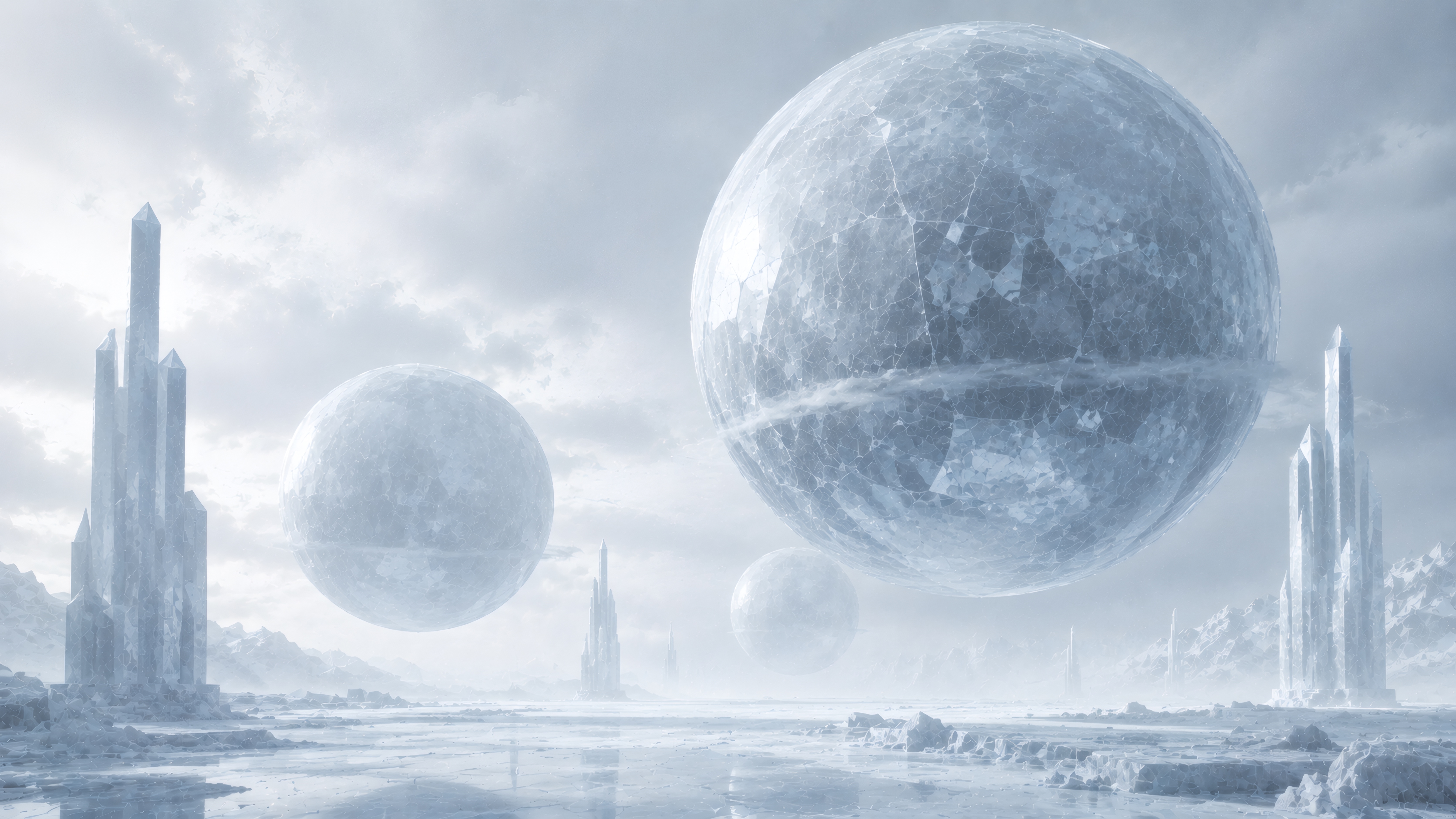 Celestial Ice Spheres wallpaper preview