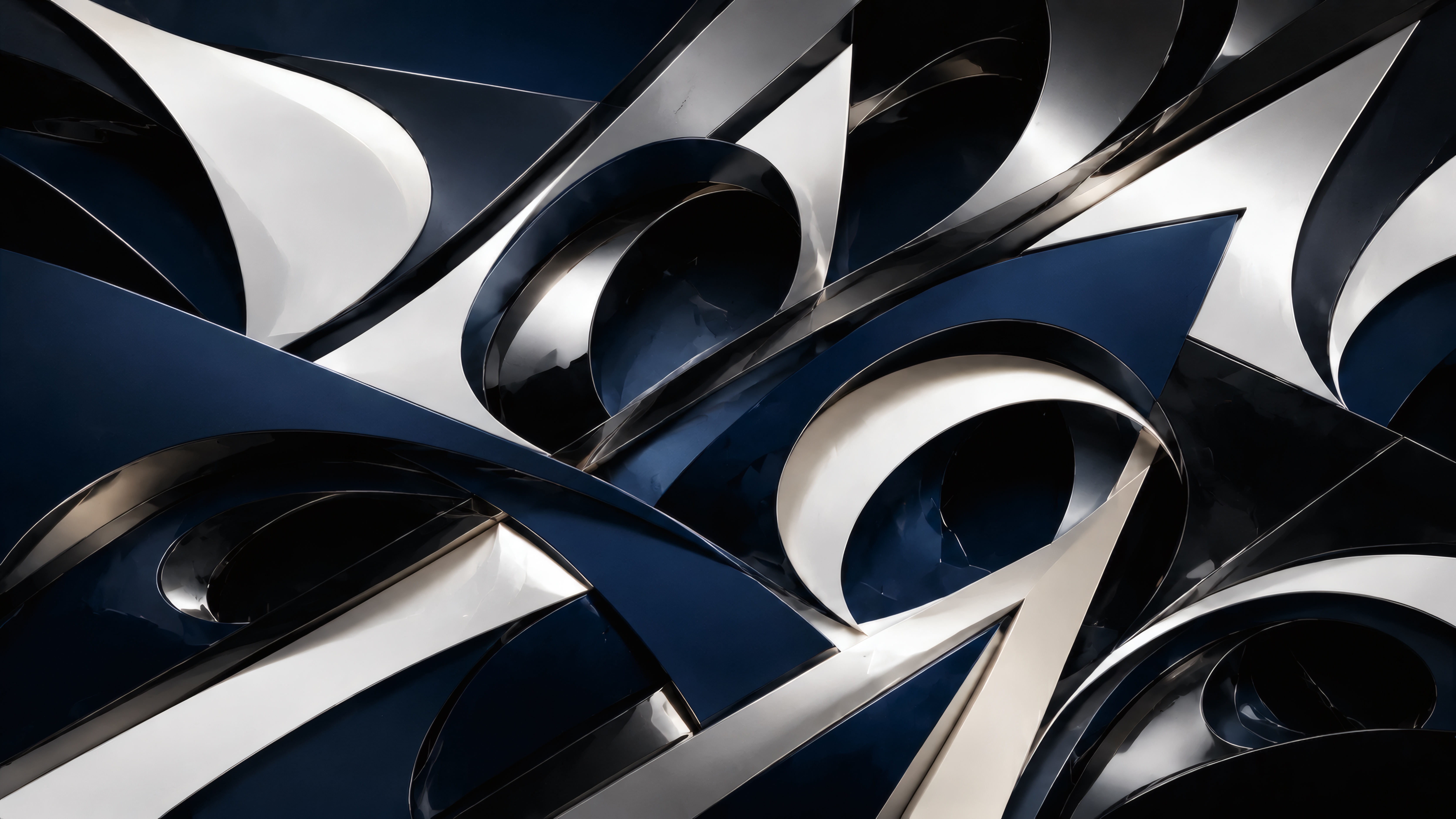 Silvered Curves wallpaper preview