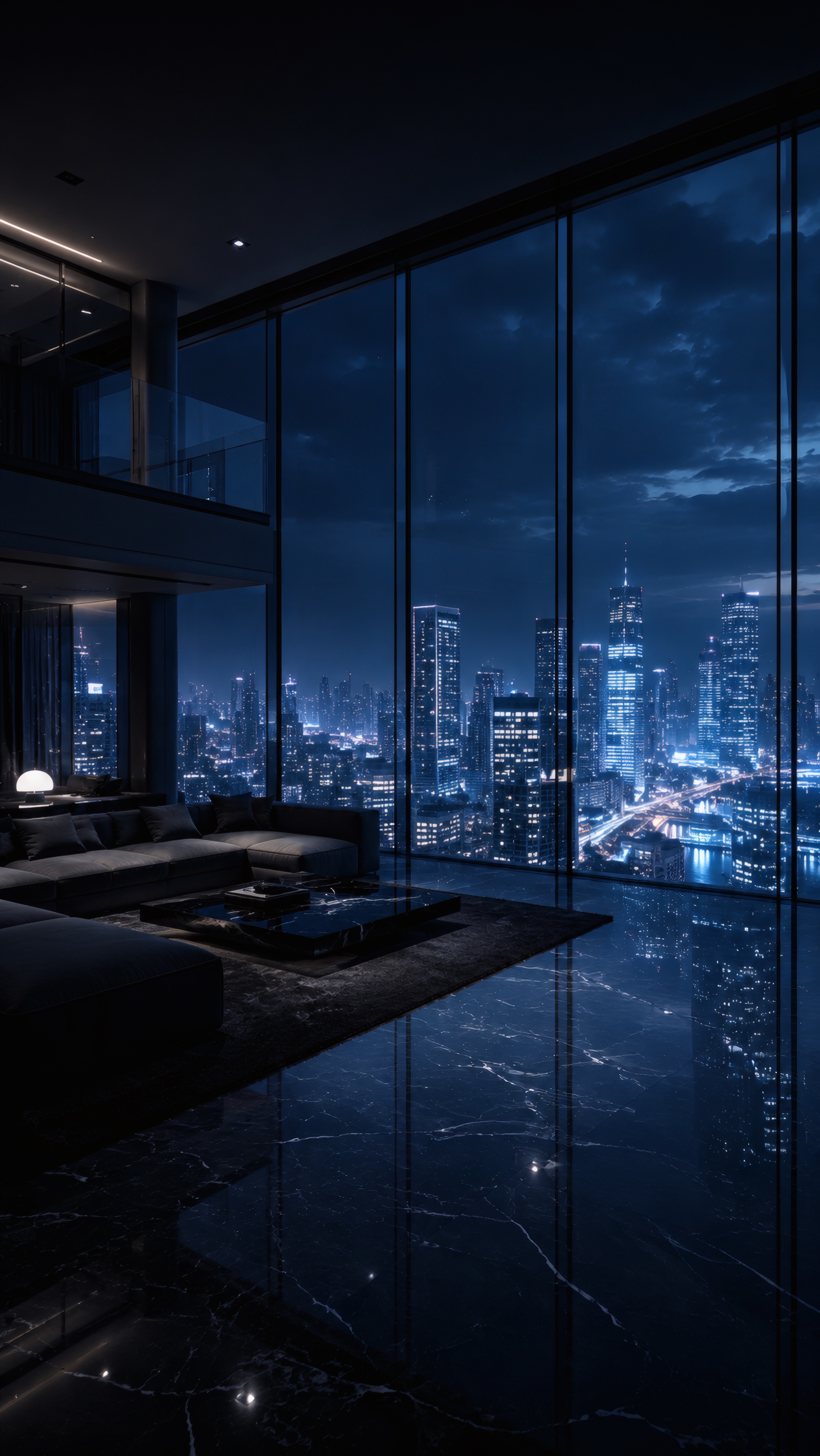 Midnight Penthouse View wallpaper preview