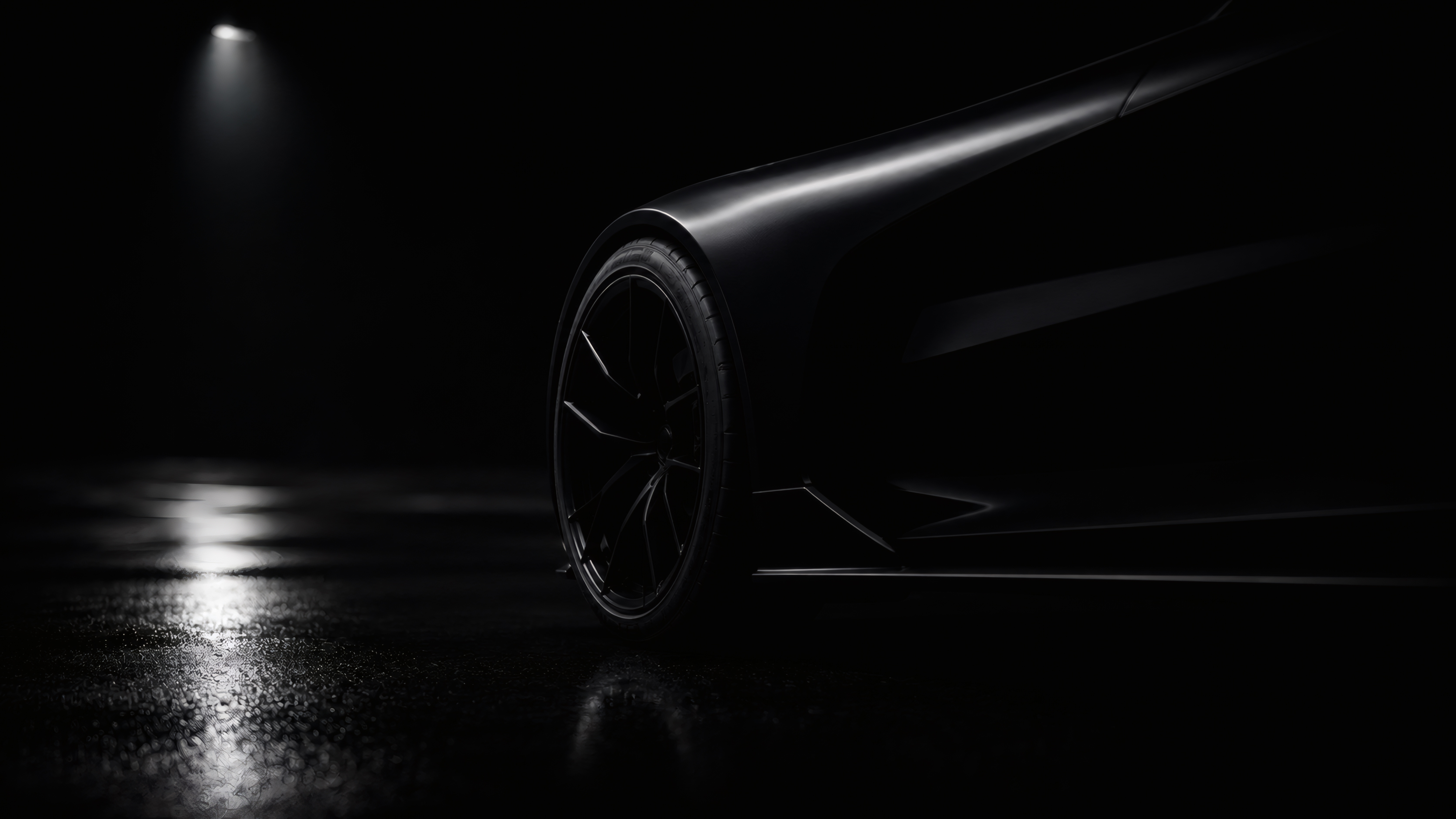 Midnight Supercar Silhouette wallpaper preview