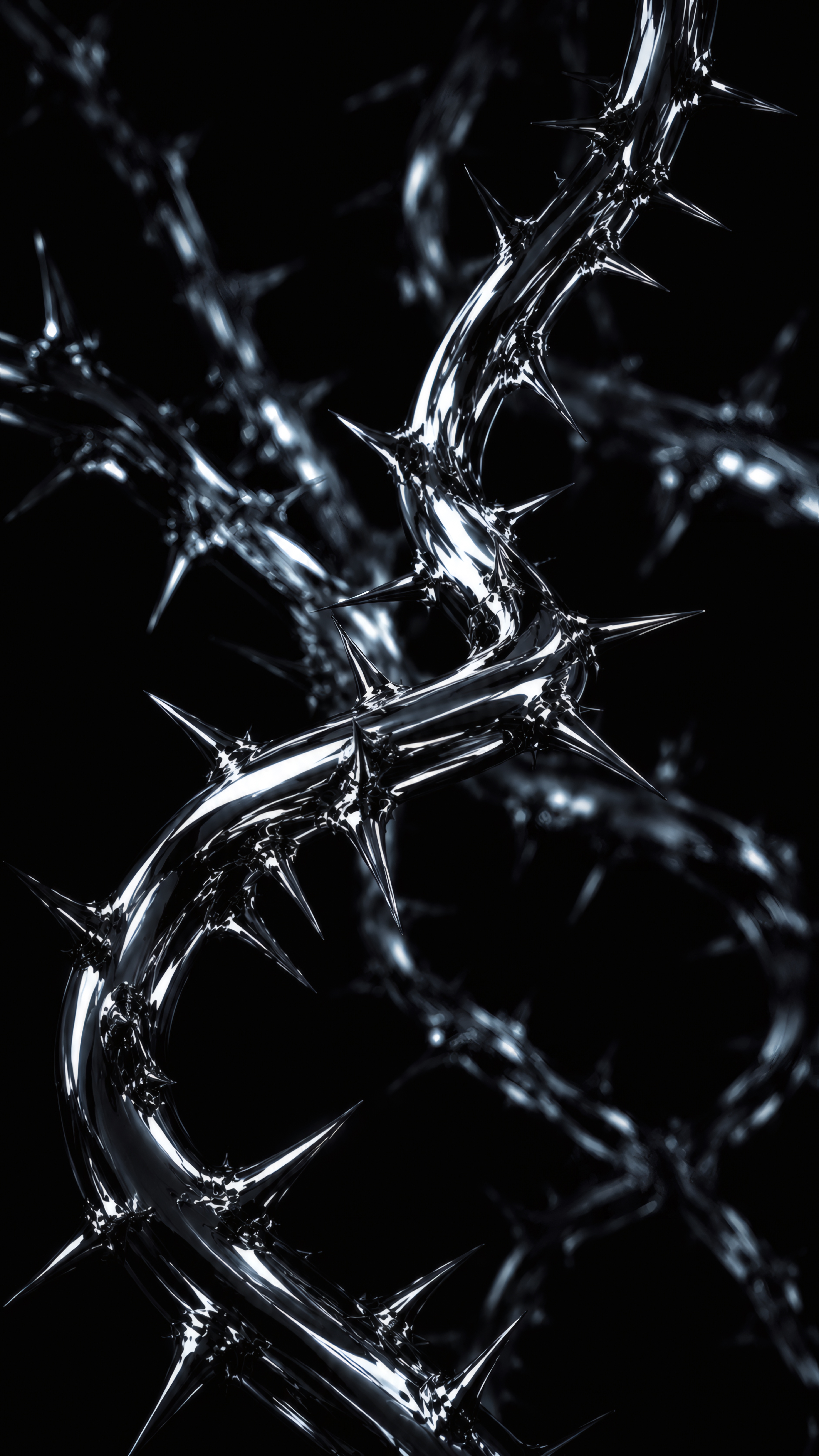 Silvered Thorns wallpaper preview