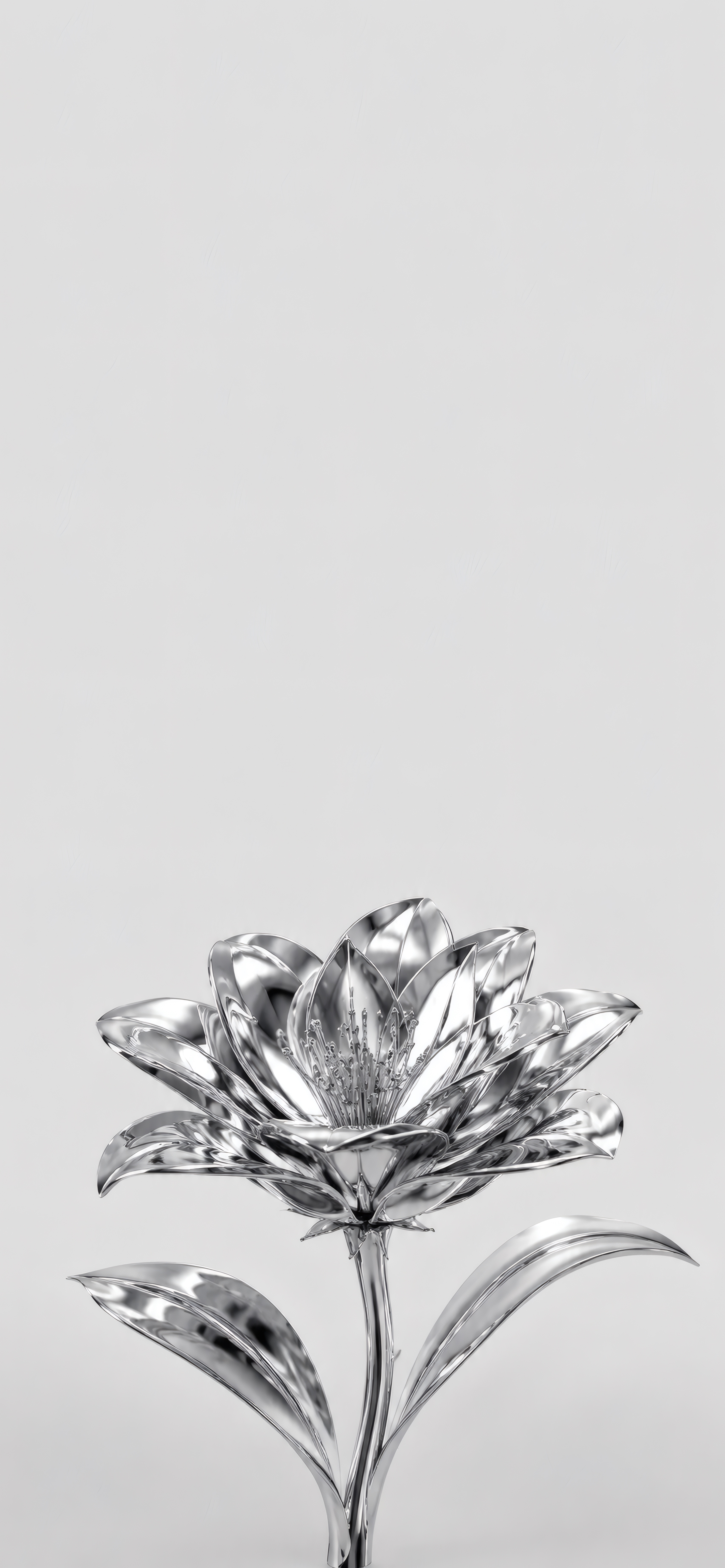 Silver Bloom wallpaper preview