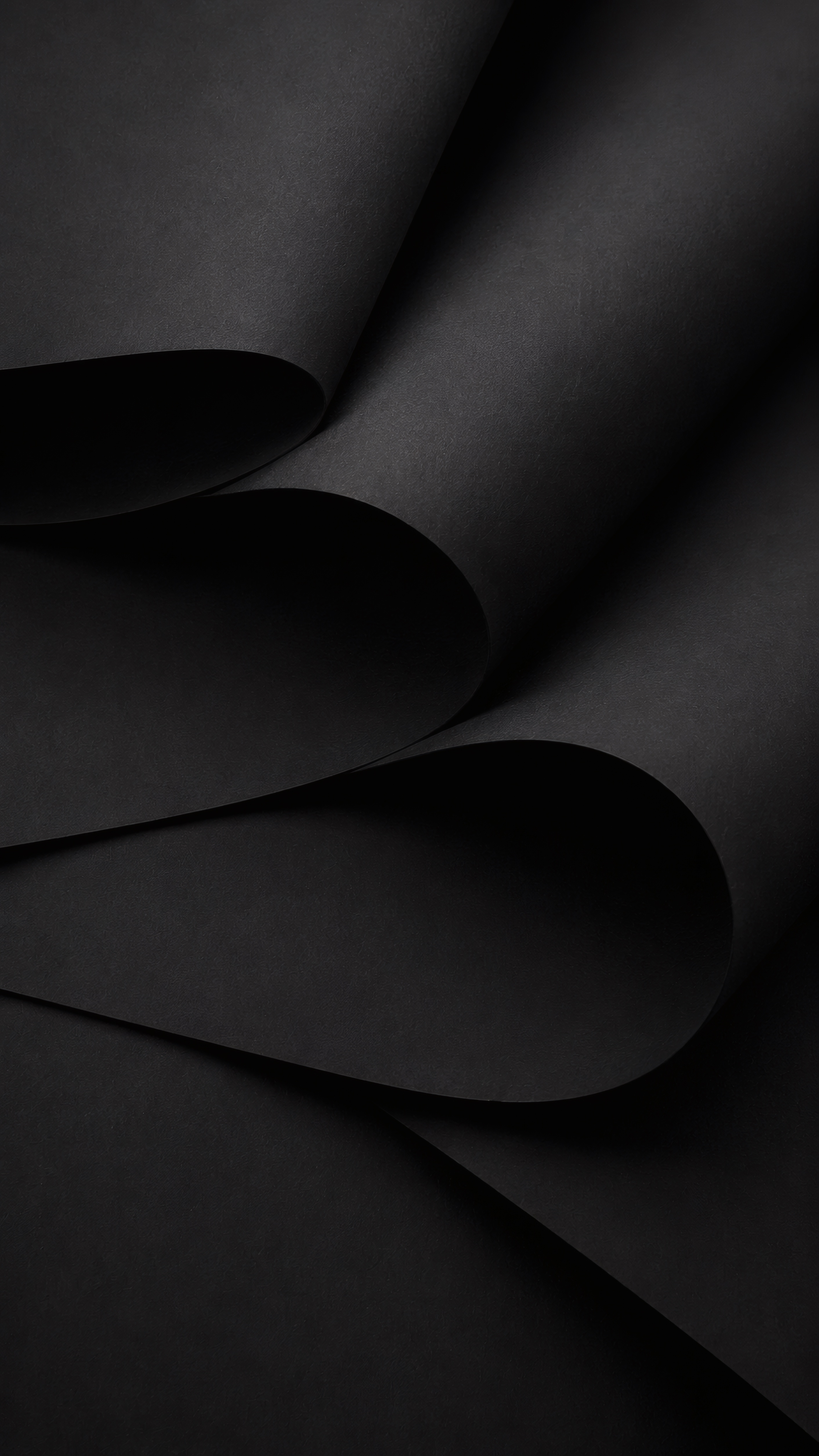 Matte Black Folds wallpaper preview
