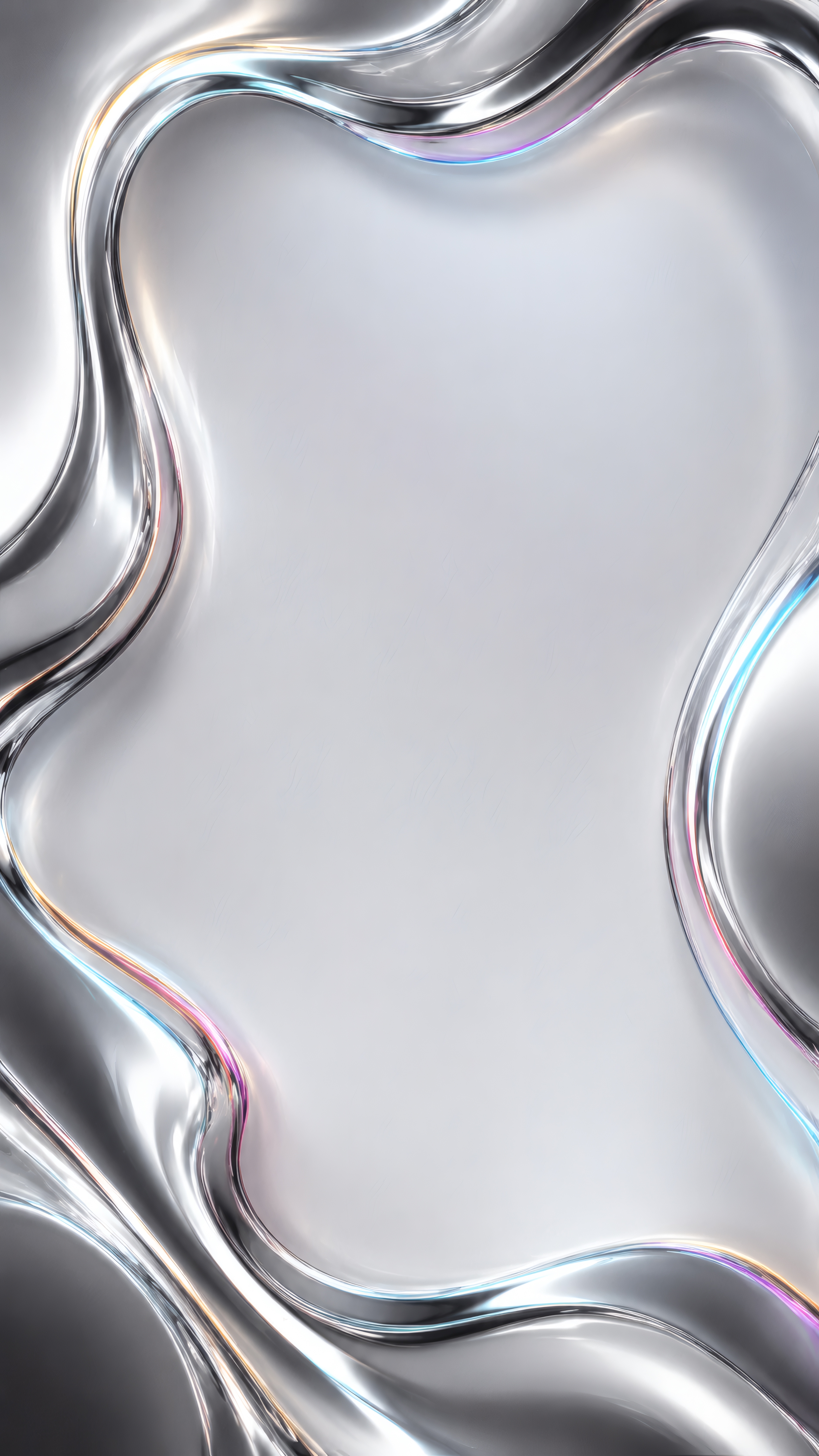 Iridescent Liquid Chrome Frame wallpaper preview