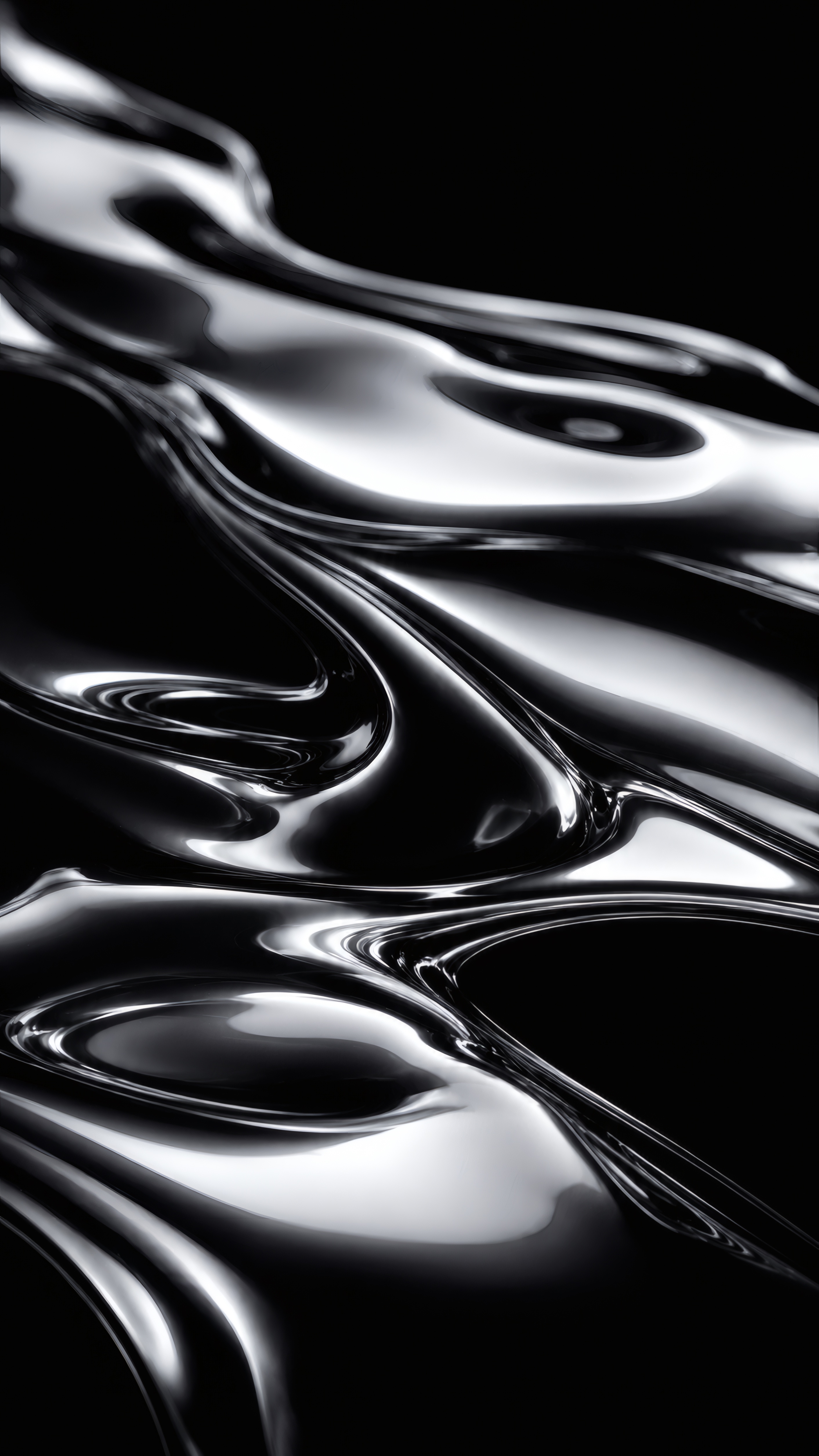 Liquid Mercury Waves wallpaper preview